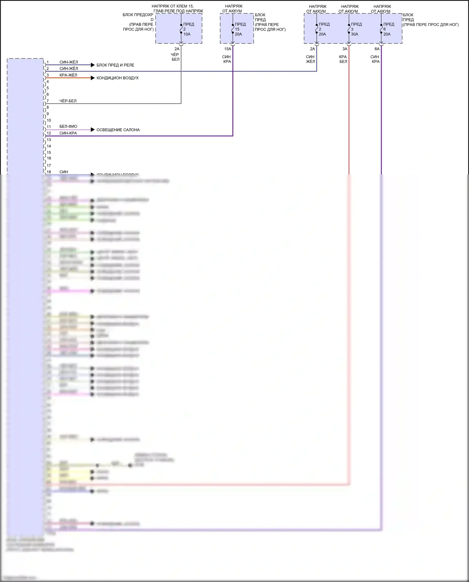 e-tron S Audi I (2020-2024): Электросхема блока управления системами комфорта (2 из 2) 