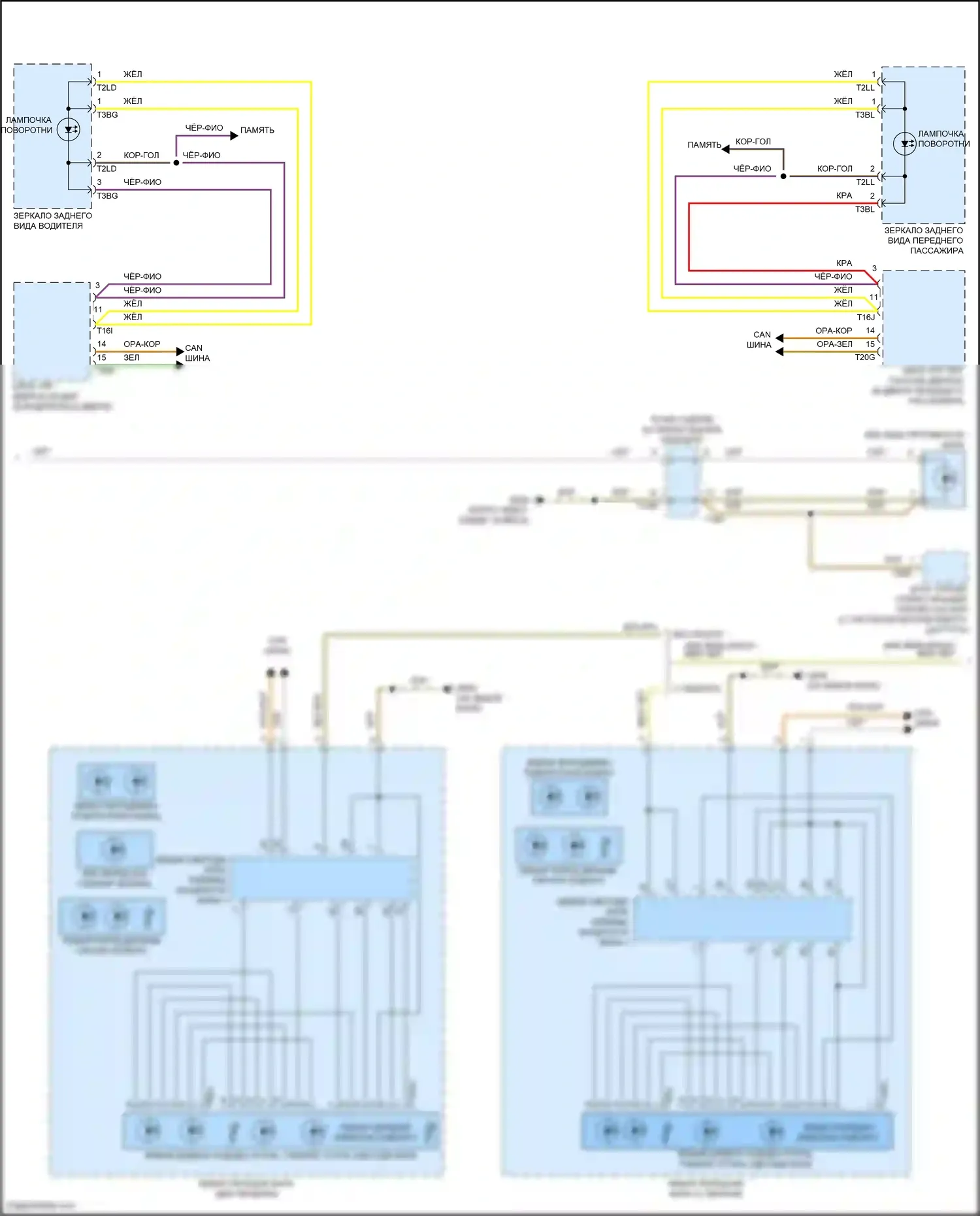 e-tron S Audi I (2020-2024): Электросхема фар и фонарей (2 из 3) 