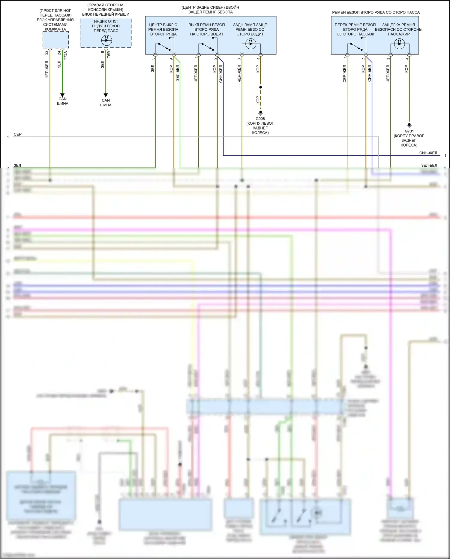 e-tron S Audi I (2020-2024): Электросхема подушек безопасности (2 из 5) 