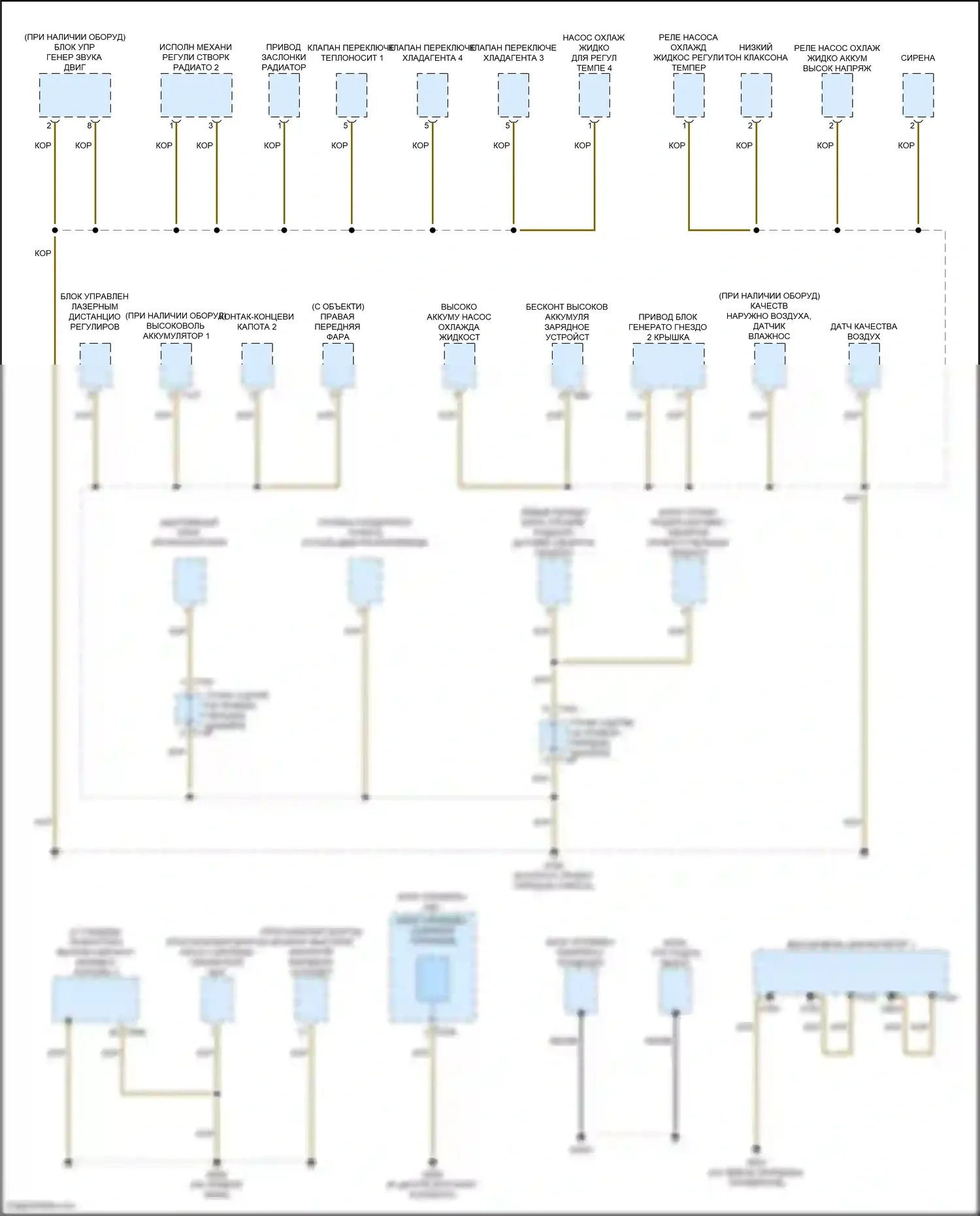 e-tron S Audi I (2020-2024): Электросхема точек подключения масс (2 из 9) 