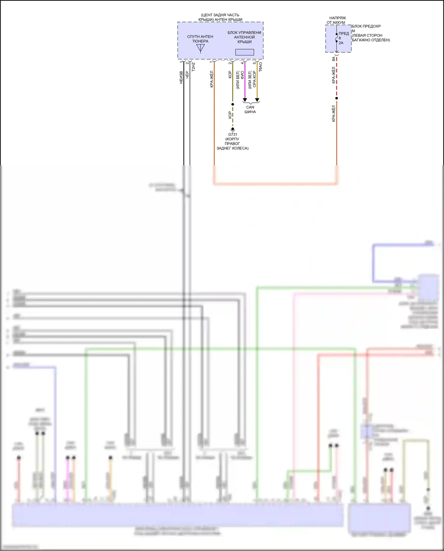 e-tron Sportback Audi I (2019-2024): Электросхема навигации, без усилителя (3 из 5) 