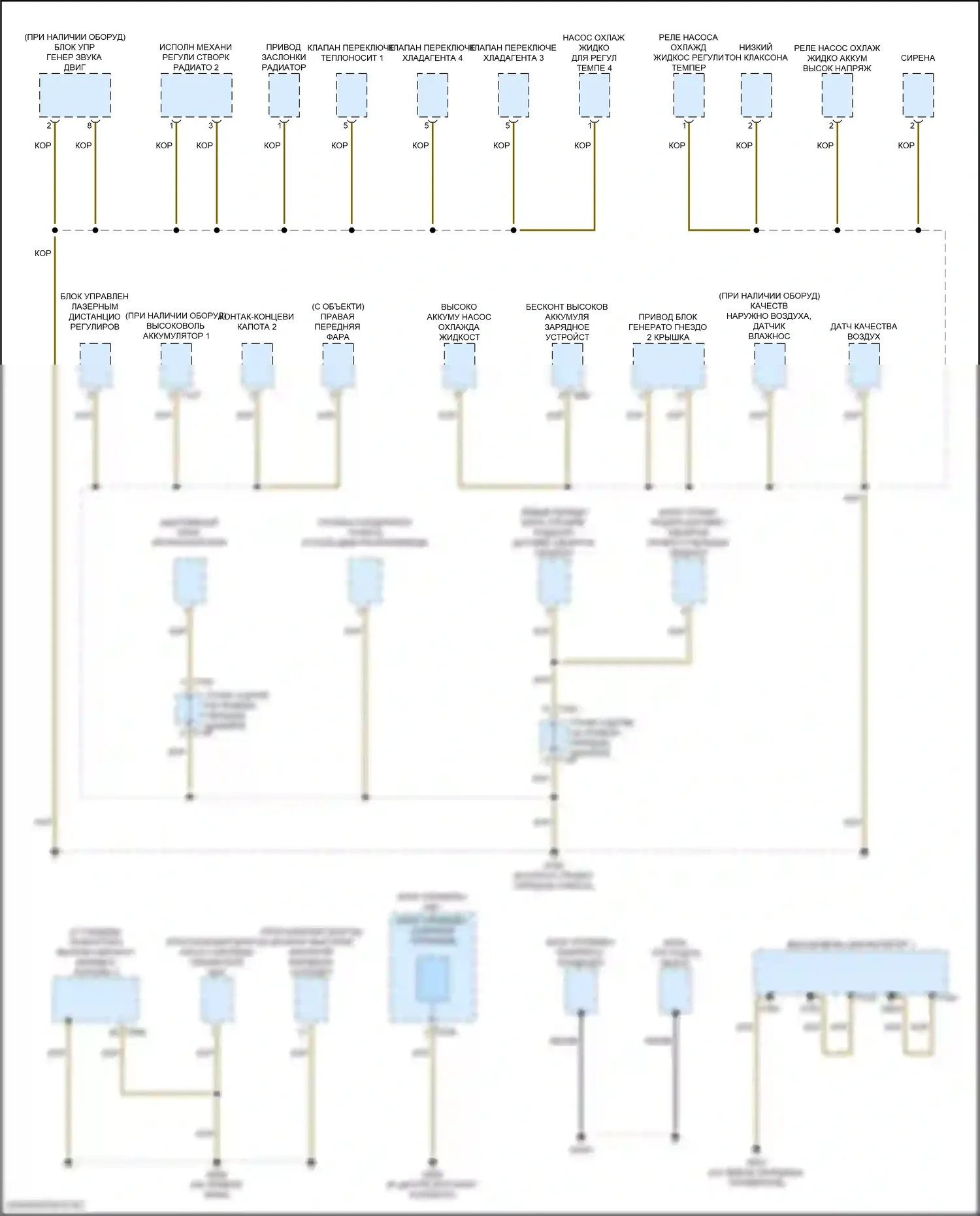e-tron Sportback Audi I (2019-2024): Электросхема точек подключения масс (2 из 9) 