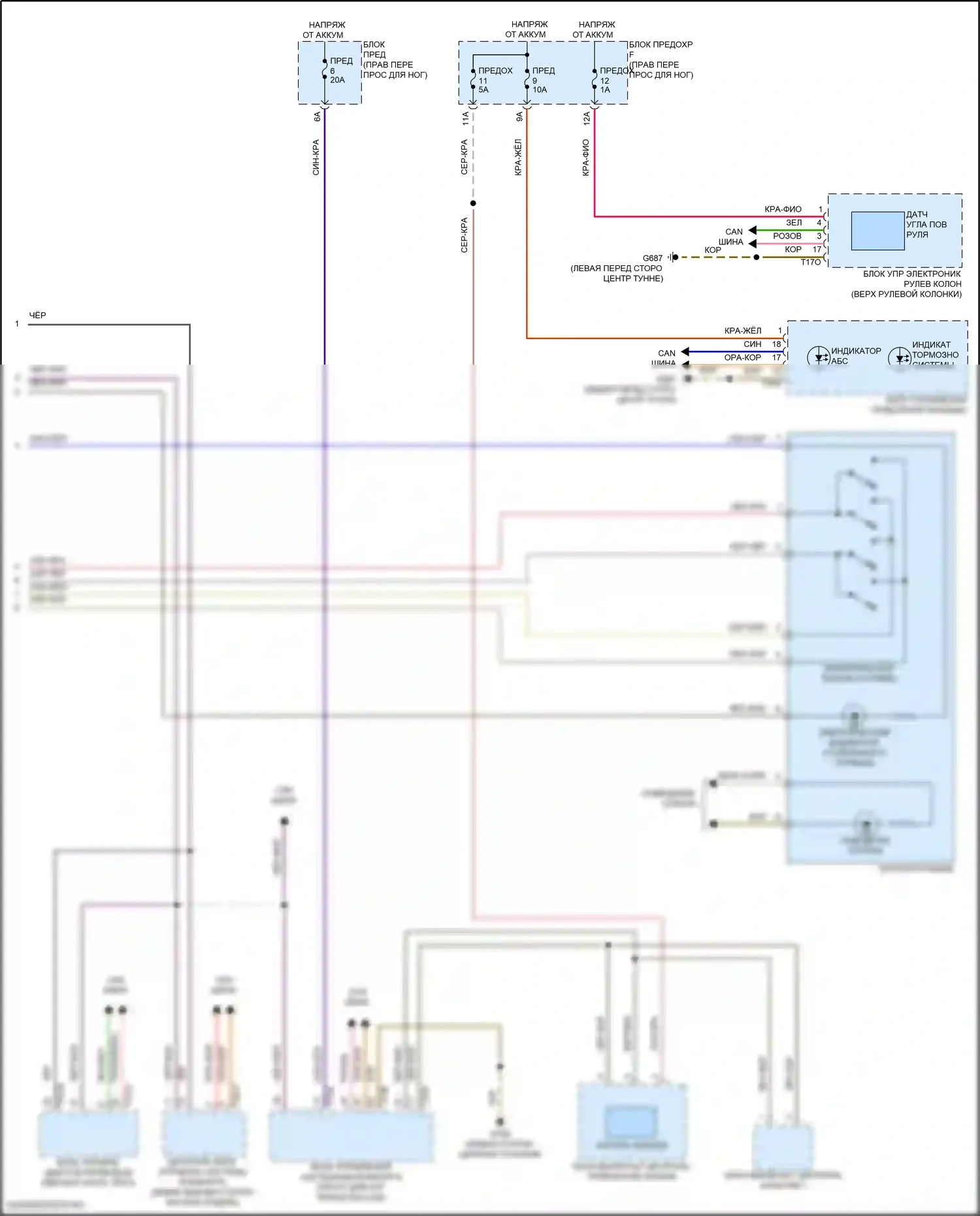 e-tron Audi I (2018-2024): Антиблокировочная система abs электросхема (2 из 2) 
