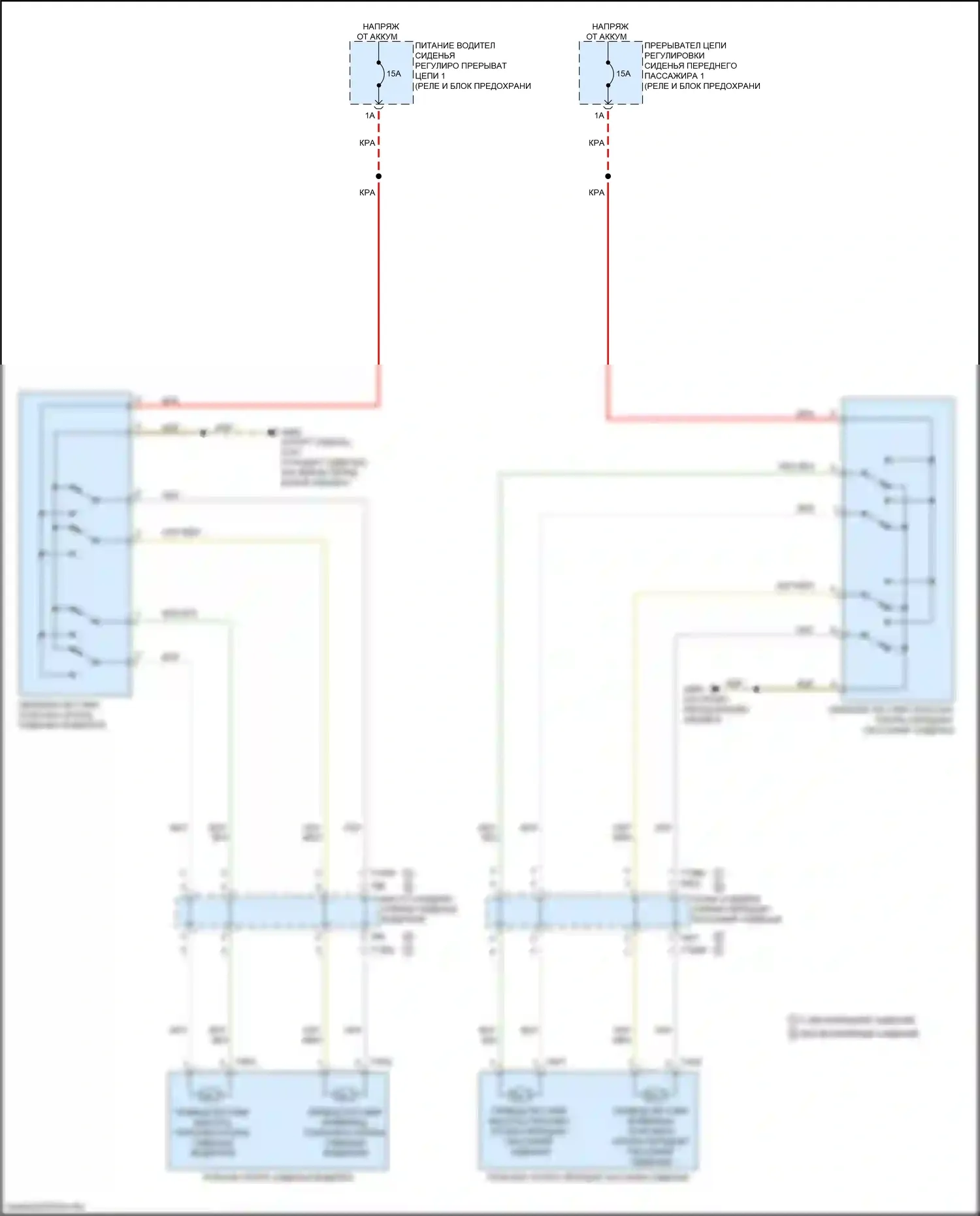 e-tron Audi I (2018-2024): Поясничная электросхема, со стандартными и спортивными сиденьями 