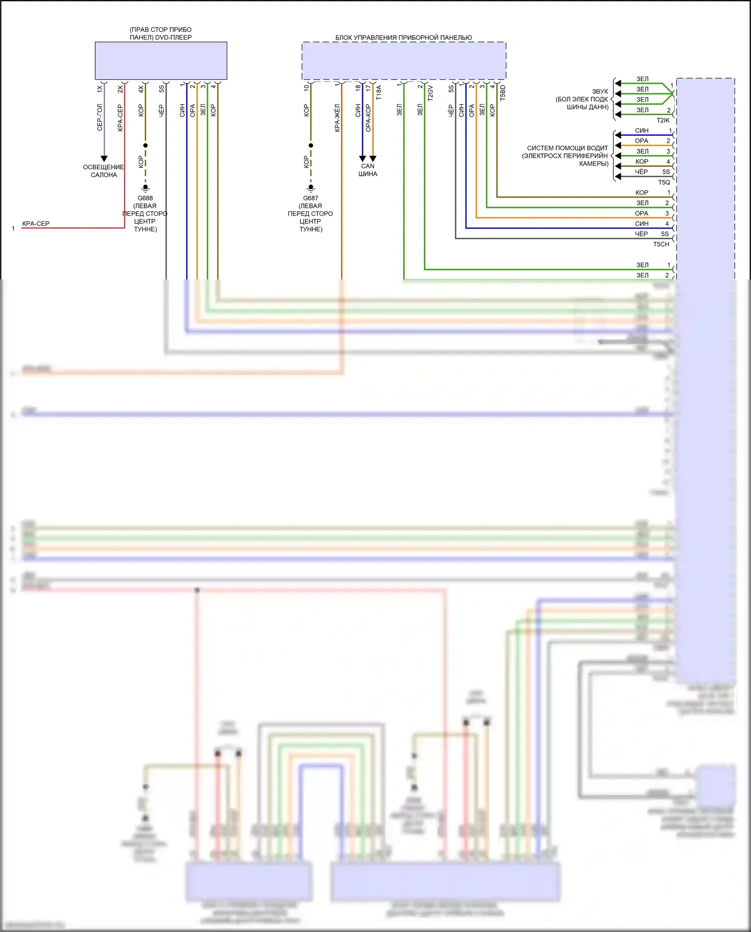 e-tron Audi I (2018-2024): Электросхема навигации, без усилителя (5 из 5) 