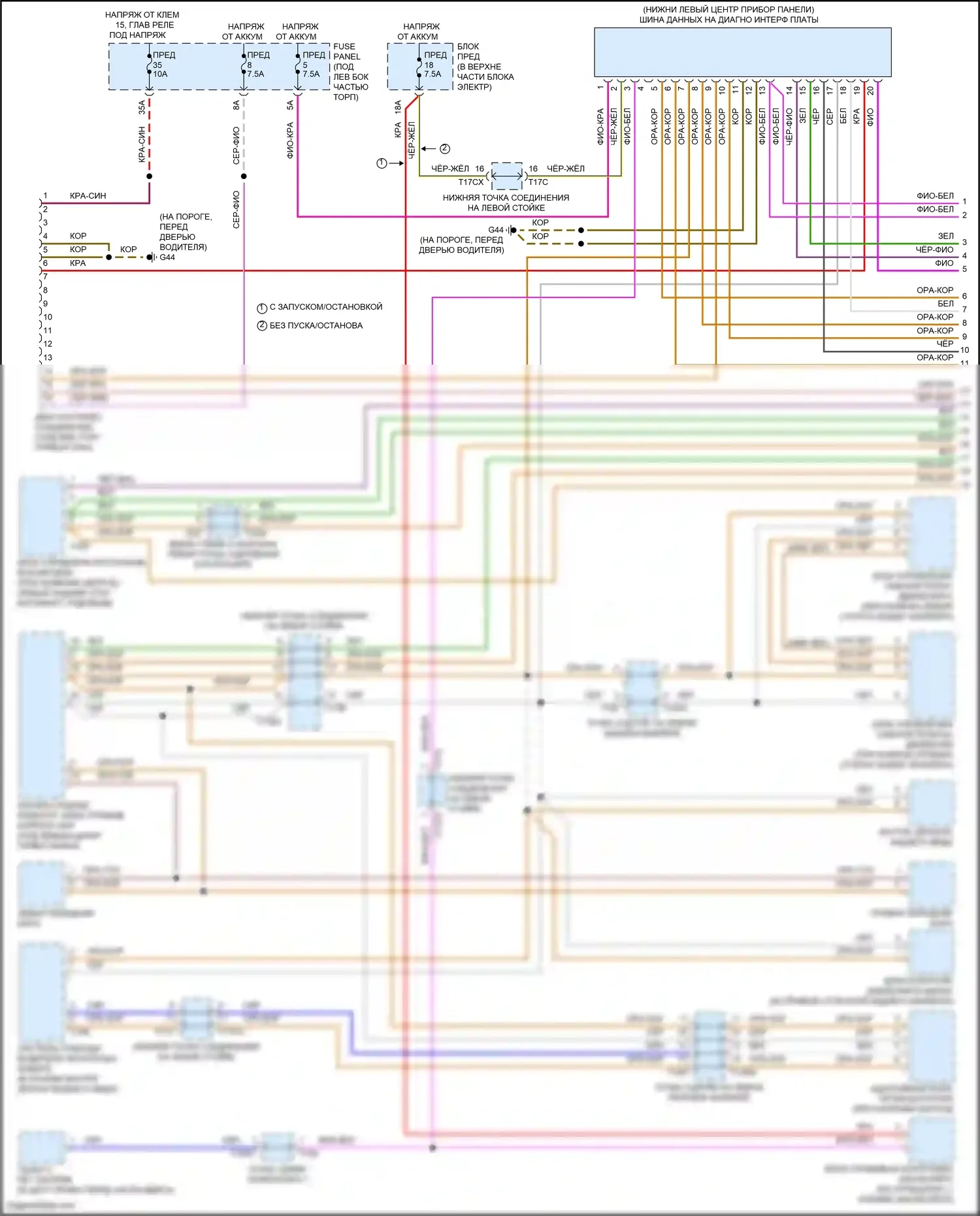 Q3 Audi II (2018-2024): Can шина электросхема (1 из 4) 