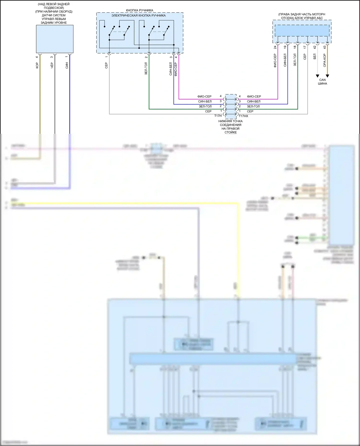 Q3 Audi II (2018-2024): Электросхема фар, без матричного луча и управления дальним светом (2 из 2) 
