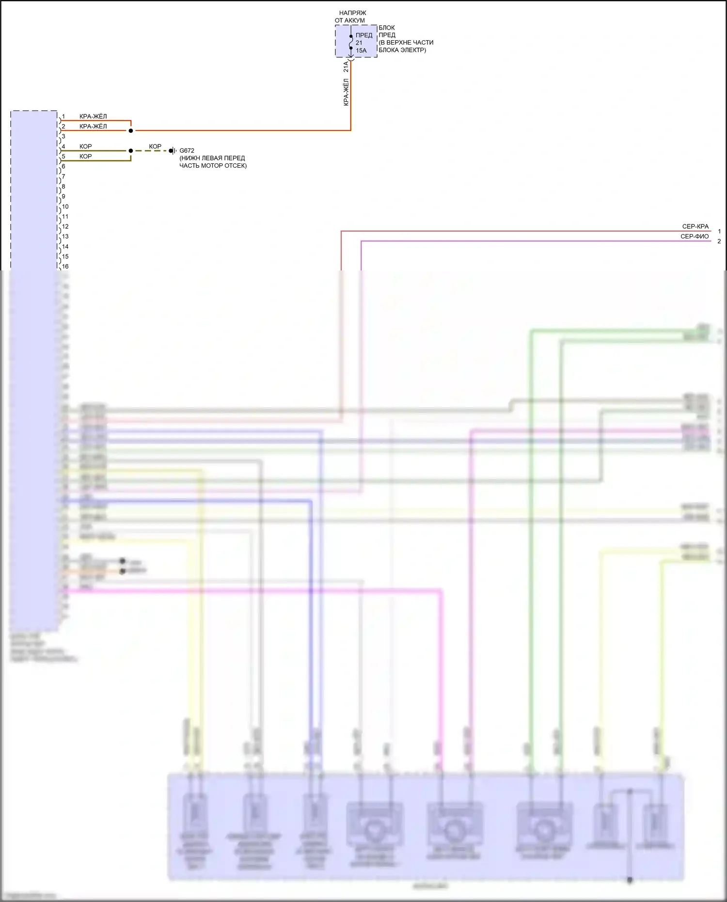 Q3 Audi II (2018-2024): Электросхема автоматической коробки передач (1 из 3) 