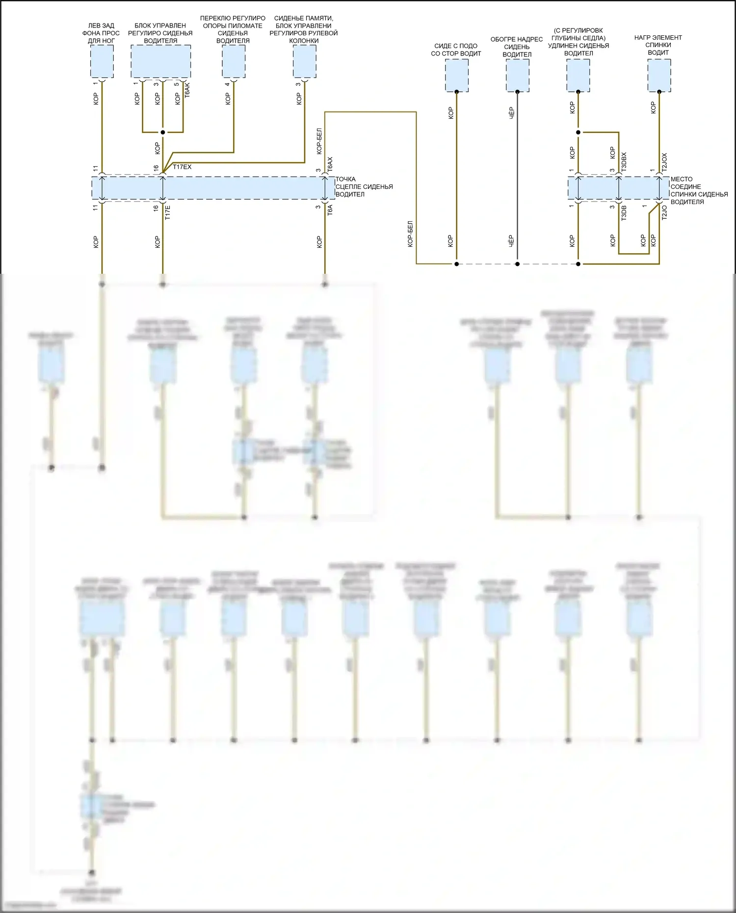 Q3 Audi II (2018-2024): Электросхема разводки массы (3 из 7) 