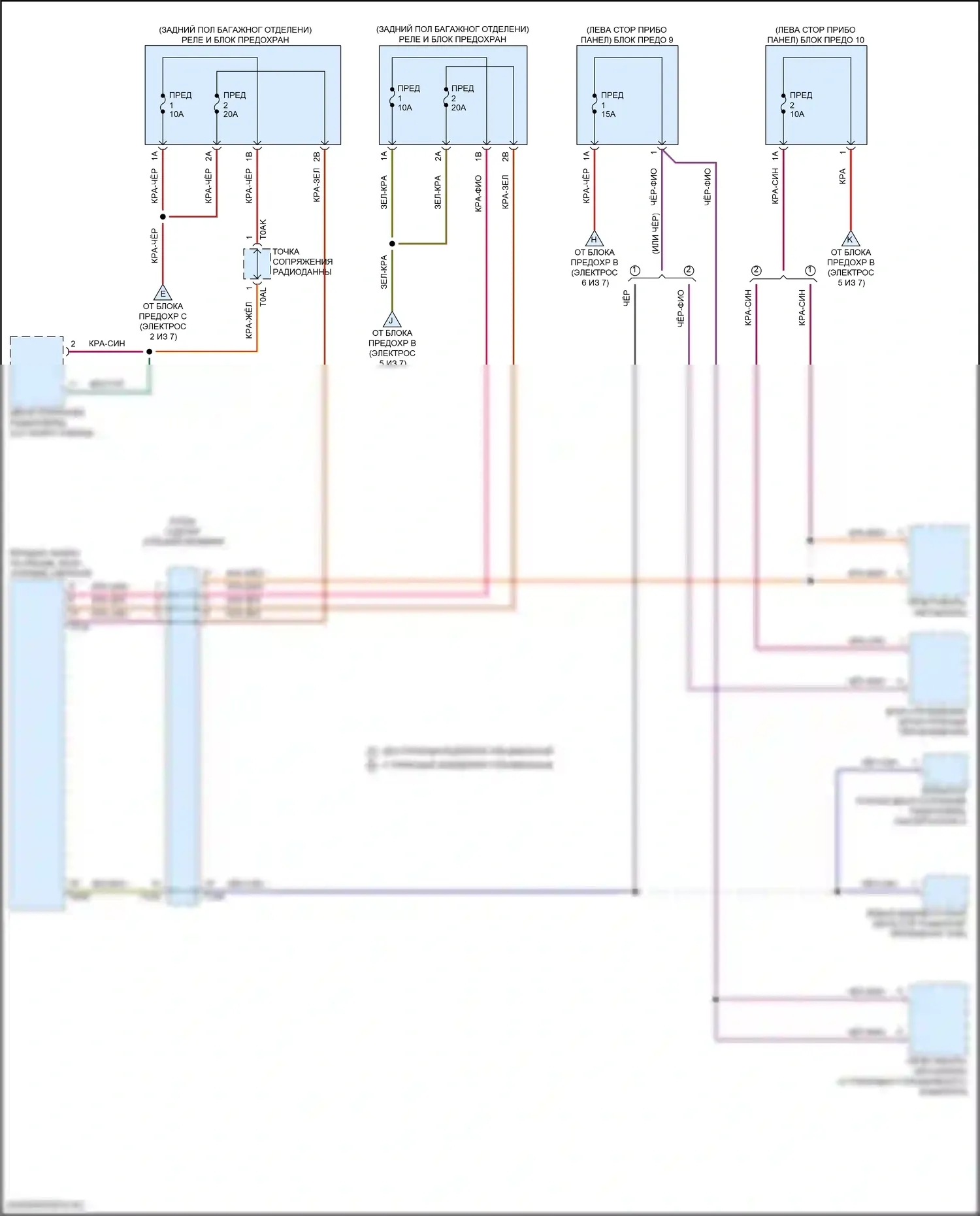 Q4 e-tron Audi I (2021-2024): Электросхема блока предохранителей реле (7 из 7) 