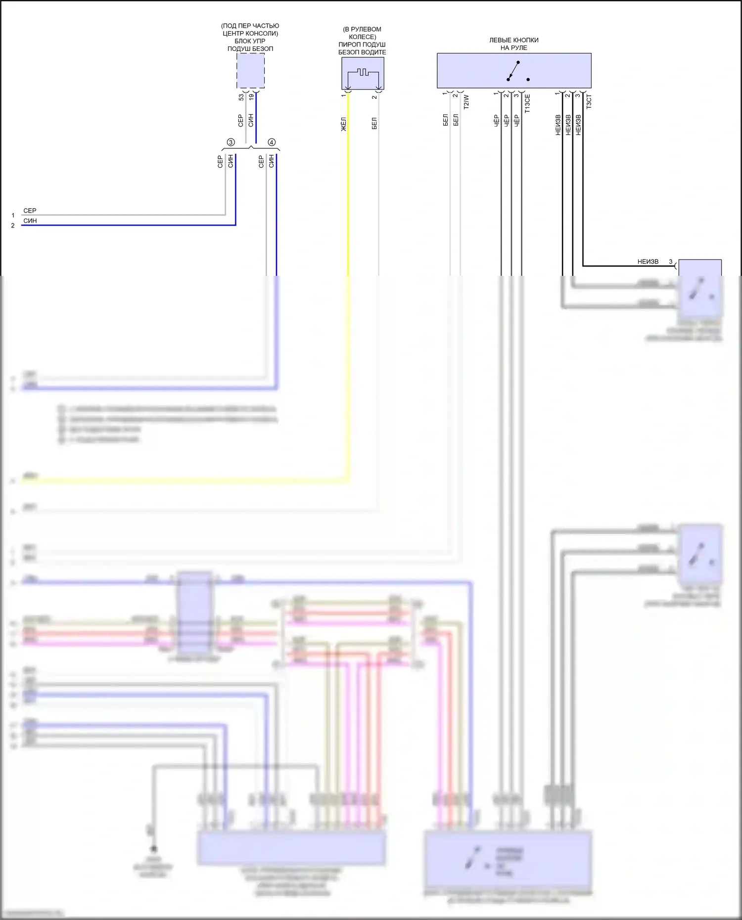 Q4 e-tron Audi I (2021-2024): Электросхема блока управления электронными системами рулевой колонки (2 из 2) 