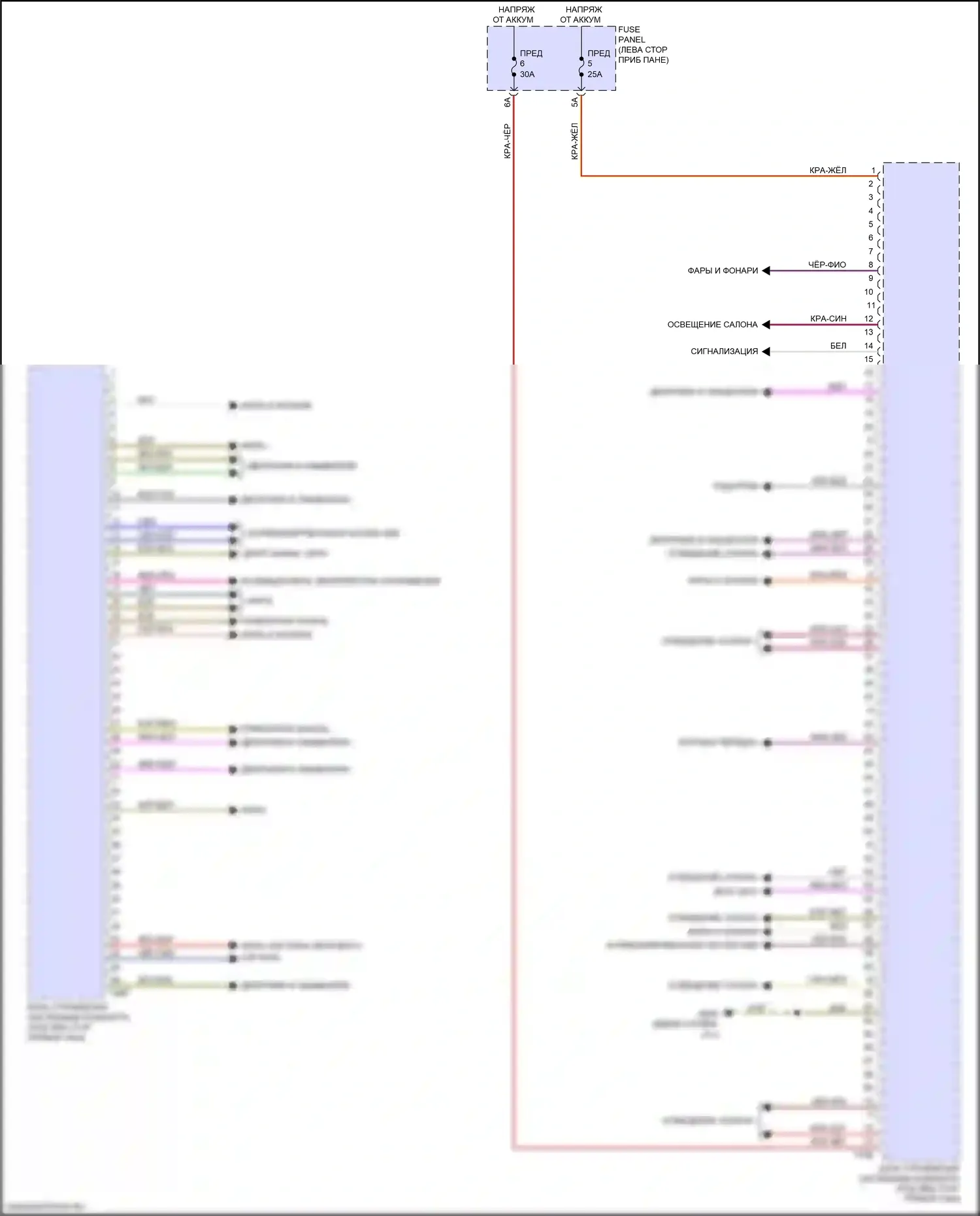 Q4 e-tron Audi I (2021-2024): Электросхема блока управления системами комфорта (1 из 2) 