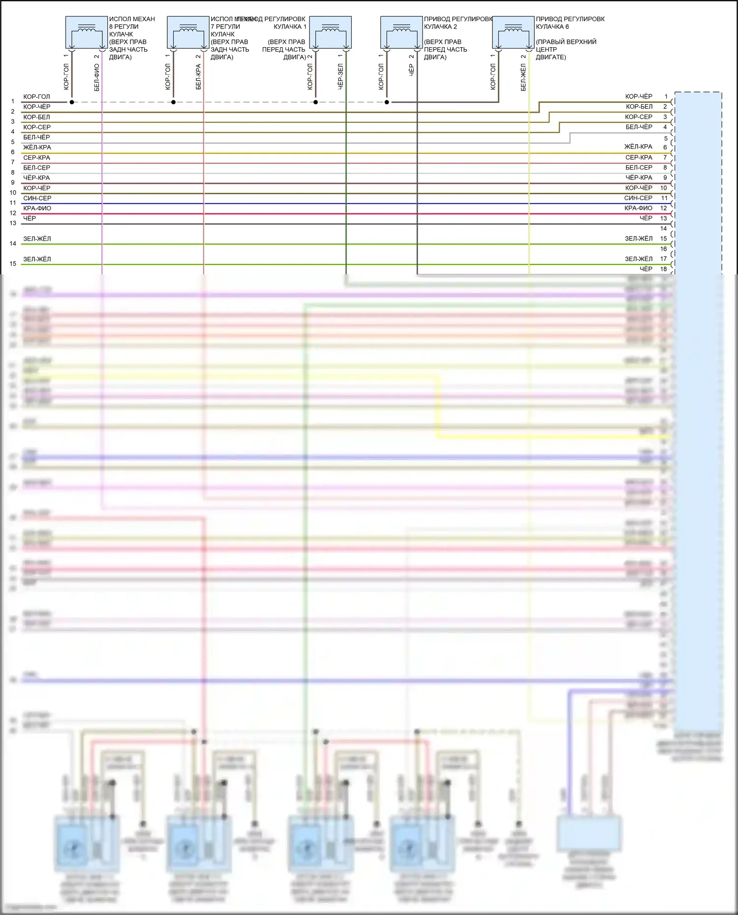 Q5 e-tron Audi I (2022-2024): Электросхема двигатель 2.0л турбо гибрид, электросхема органов управления двигателем (9 из 9) 
