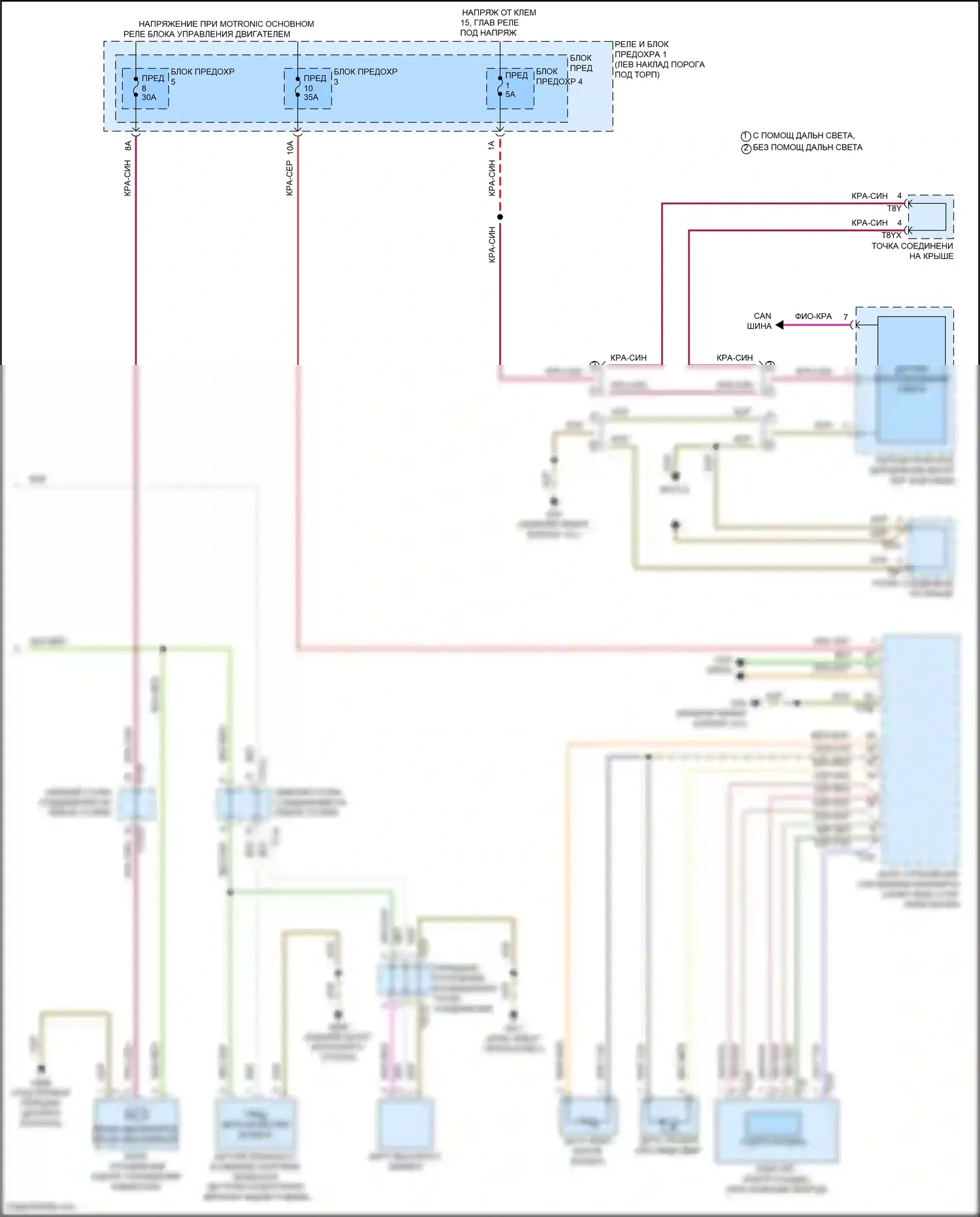 Q5 e-tron Audi I (2022-2024): Электросхема климат контроля, с климатом (2 из 4) 