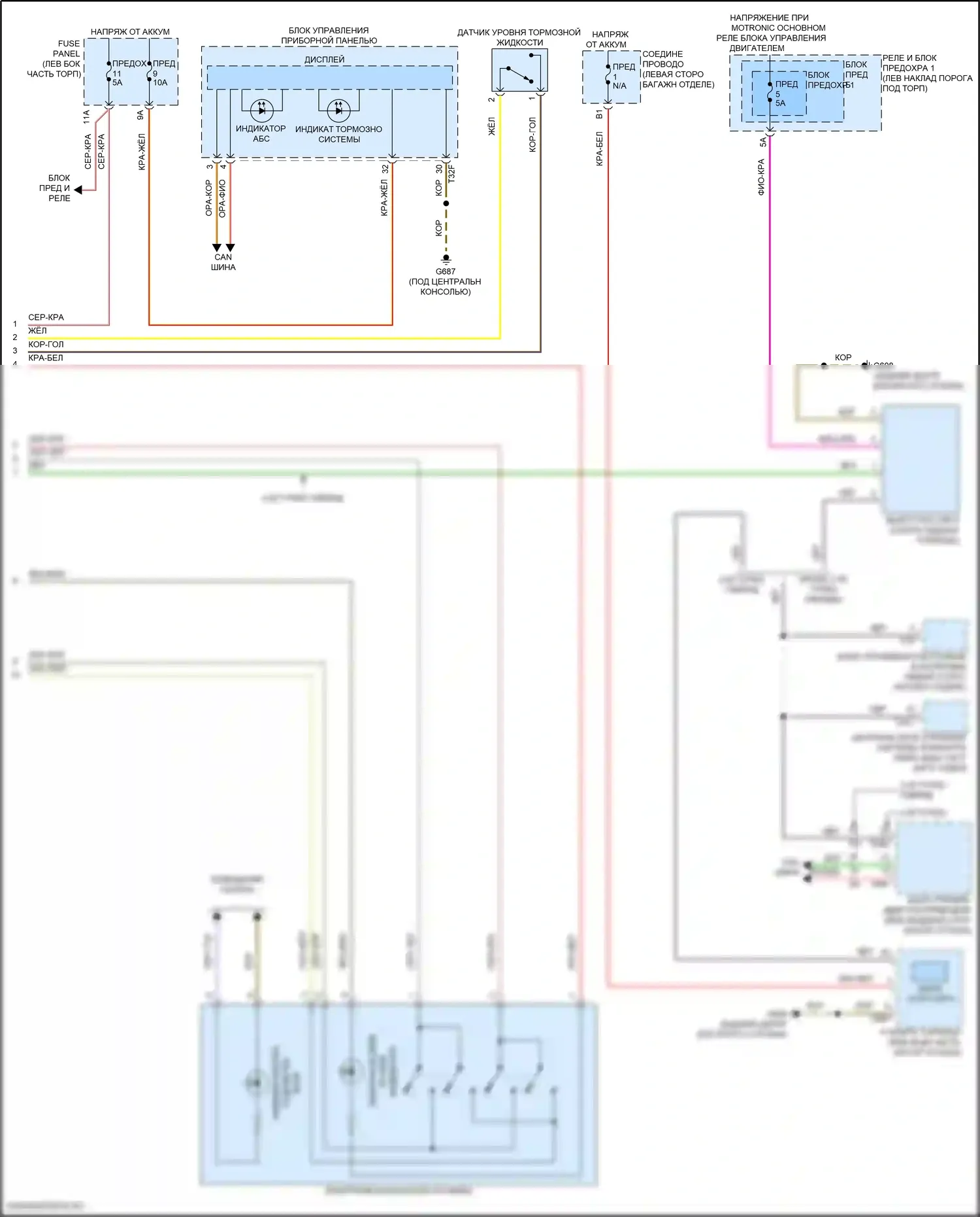 Q5 Sportback Audi FY (2020-2024): Антиблокировочная система abs электросхема (3 из 3) 