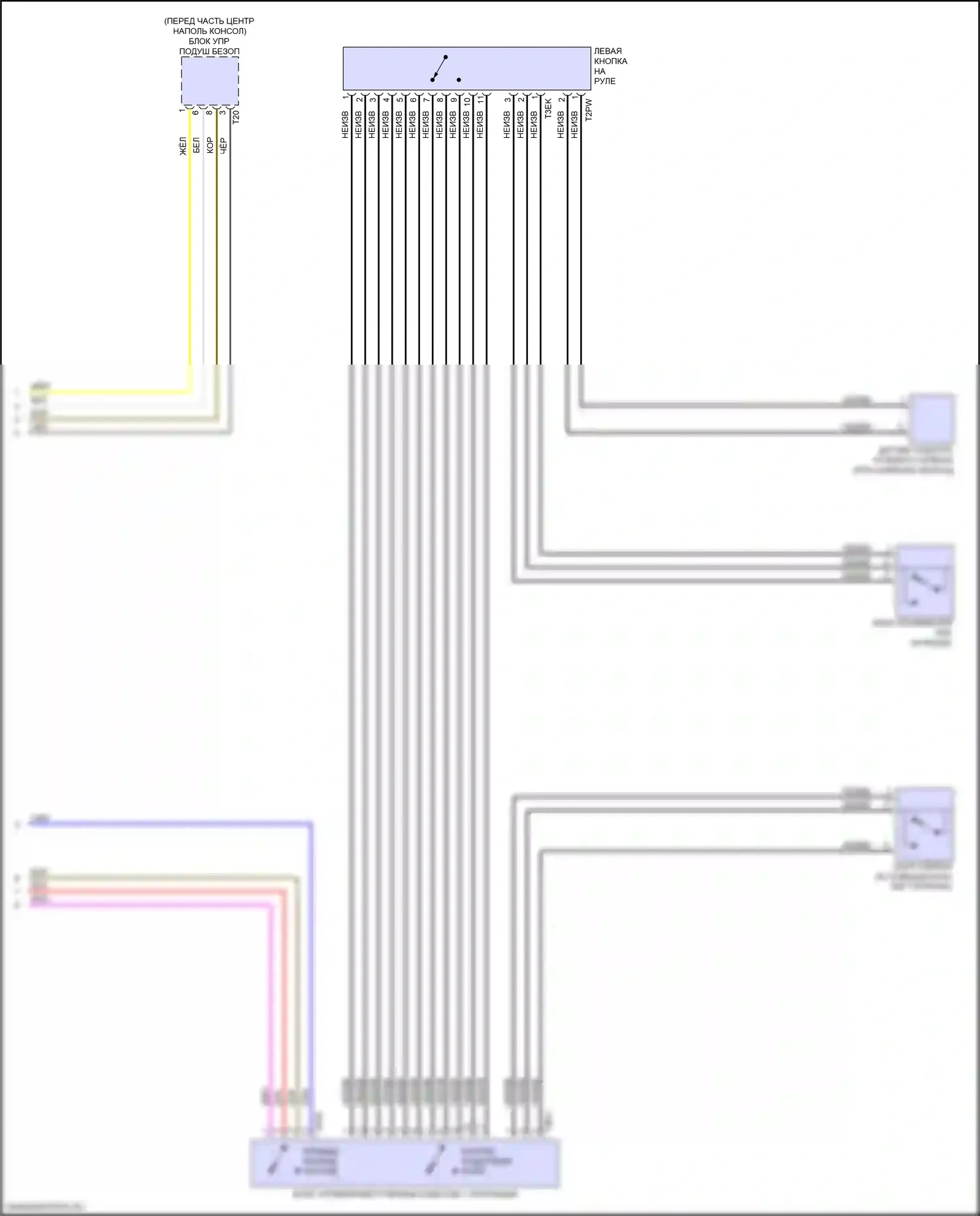 Q5 Sportback Audi FY (2020-2024): Электросхема блока управления электронными системами рулевой колонки (2 из 2) 