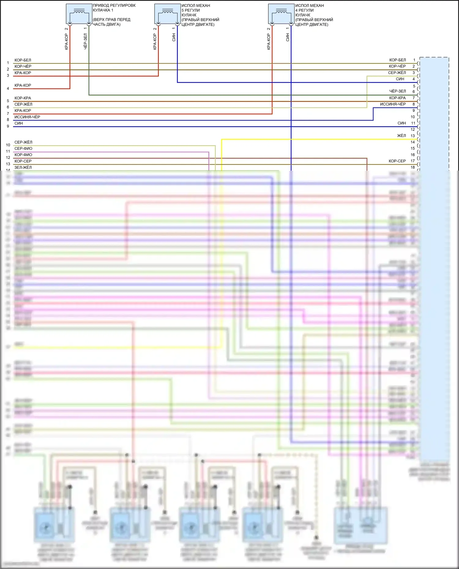 Q5 Sportback Audi FY (2020-2024): Электросхема двигатель 2.0л турбо гибрид, электросхема органов управления двигателем (10 из 10) 