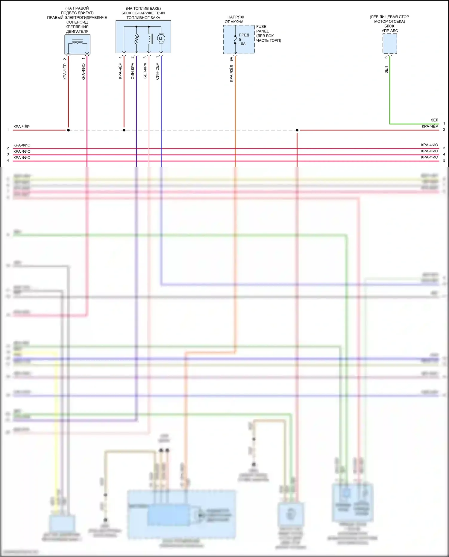 Q5 Sportback Audi FY (2020-2024): Электросхема двигатель 2.0л турбо гибрид, электросхема органов управления двигателем (2 из 10) 