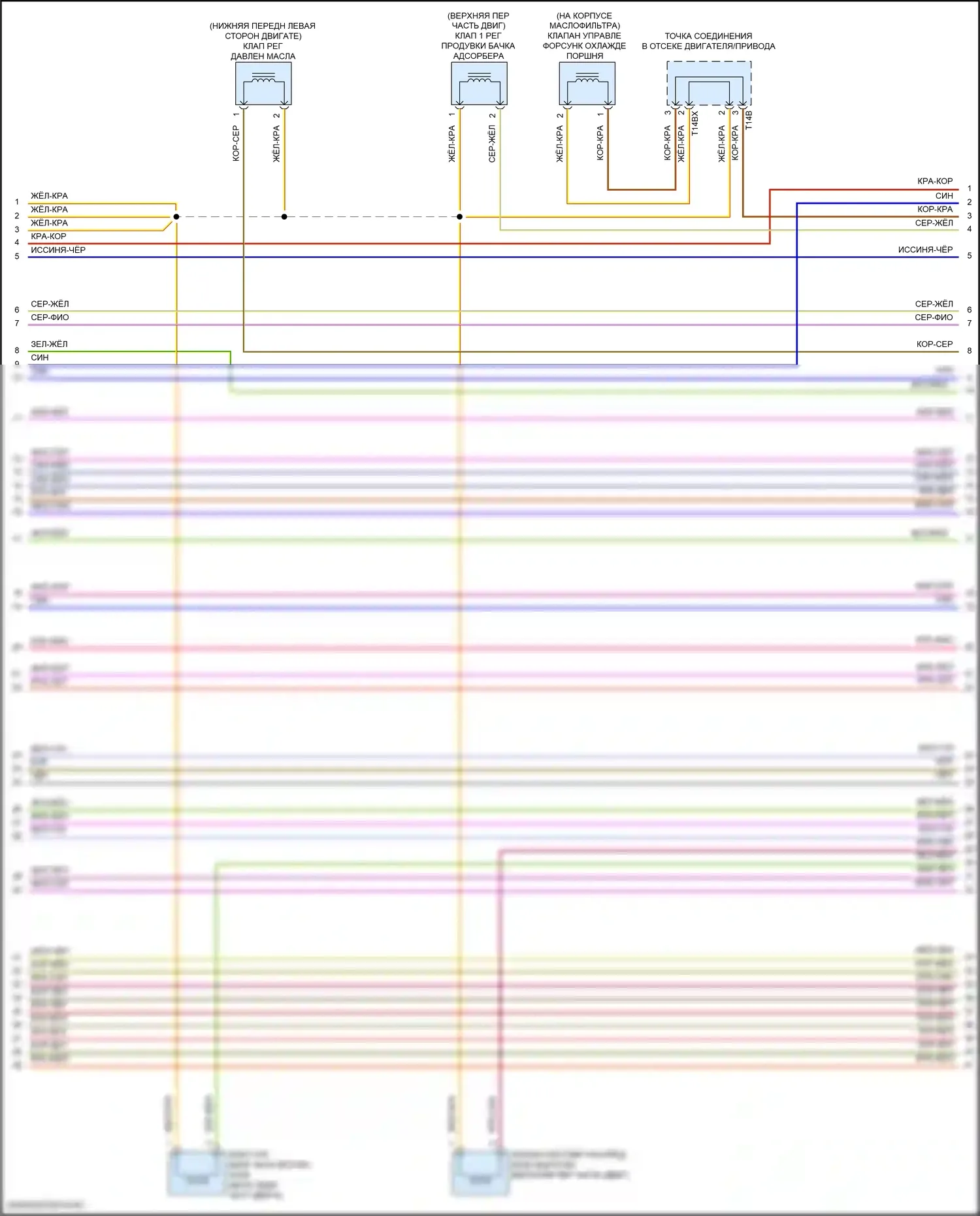 Q5 Sportback Audi FY (2020-2024): Электросхема двигатель 2.0л турбо гибрид, электросхема органов управления двигателем (7 из 10) 