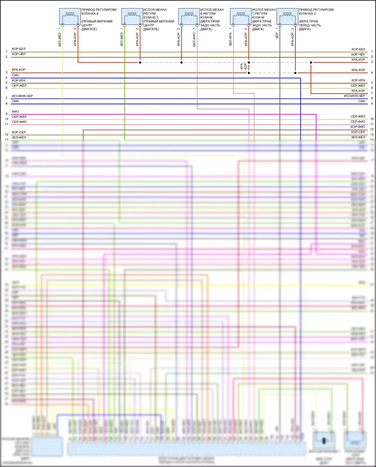 Q5 Sportback Audi FY (2020-2024): Электросхема двигатель 2.0л турбо гибрид, электросхема органов управления двигателем (9 из 10) 