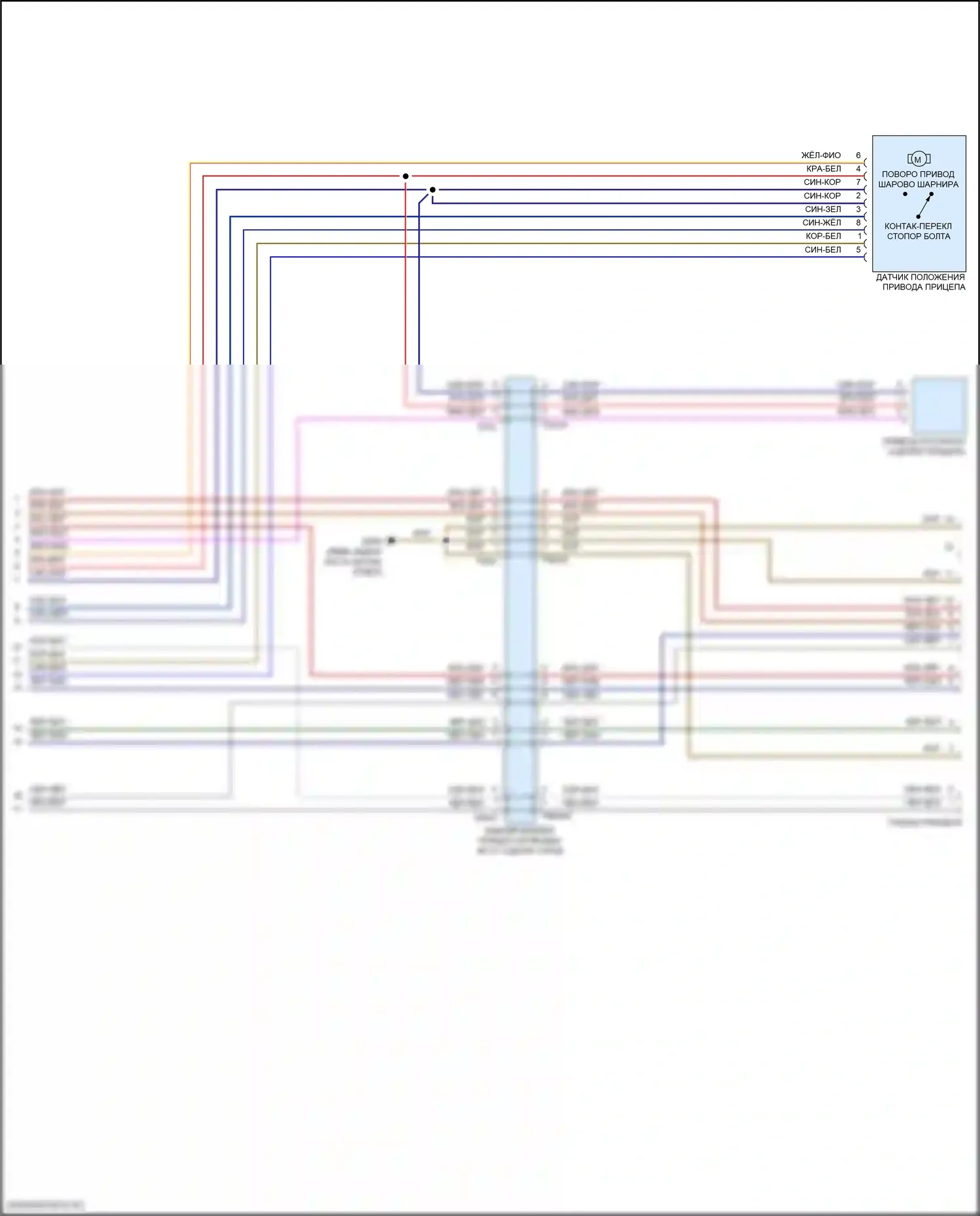 Q5 Sportback Audi FY (2020-2024): Электросхема буксировки прицепа (2 из 2) 