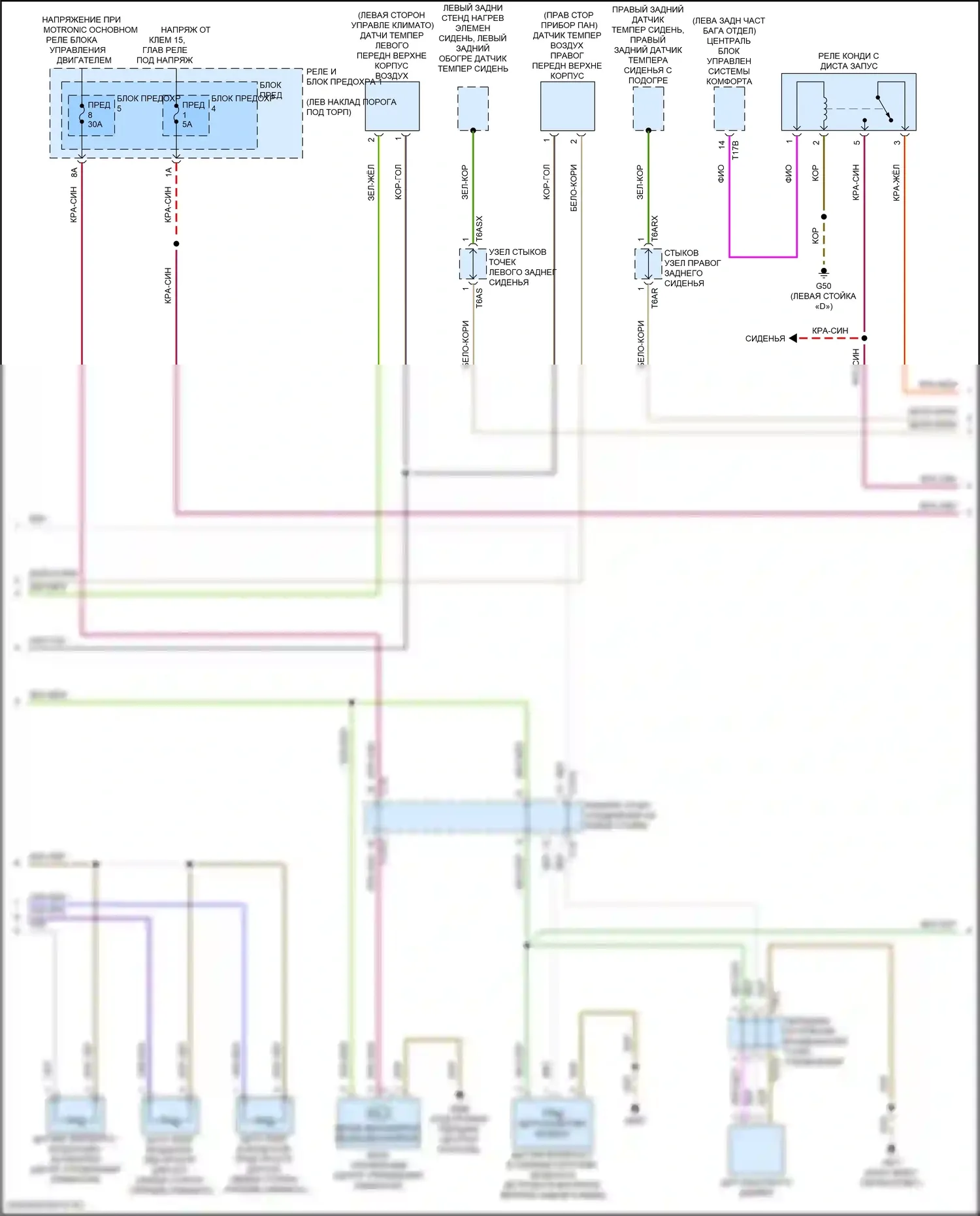 Q5 Sportback Audi FY (2020-2024): Электросхема климат контроля, без климата (2 из 5) 