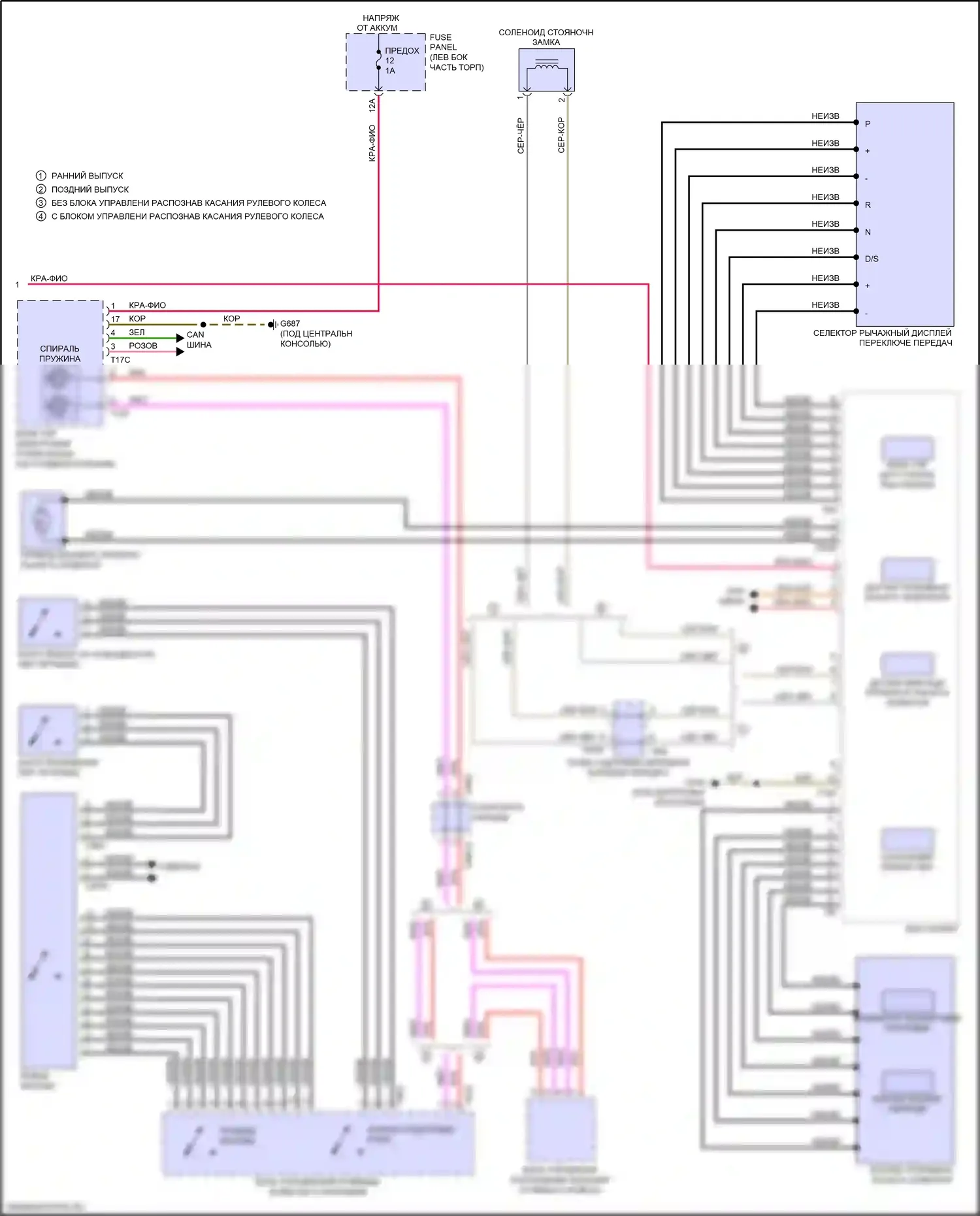 Q5 Sportback Audi FY (2020-2024): Электросхема автоматической коробки передач (2 из 2) 