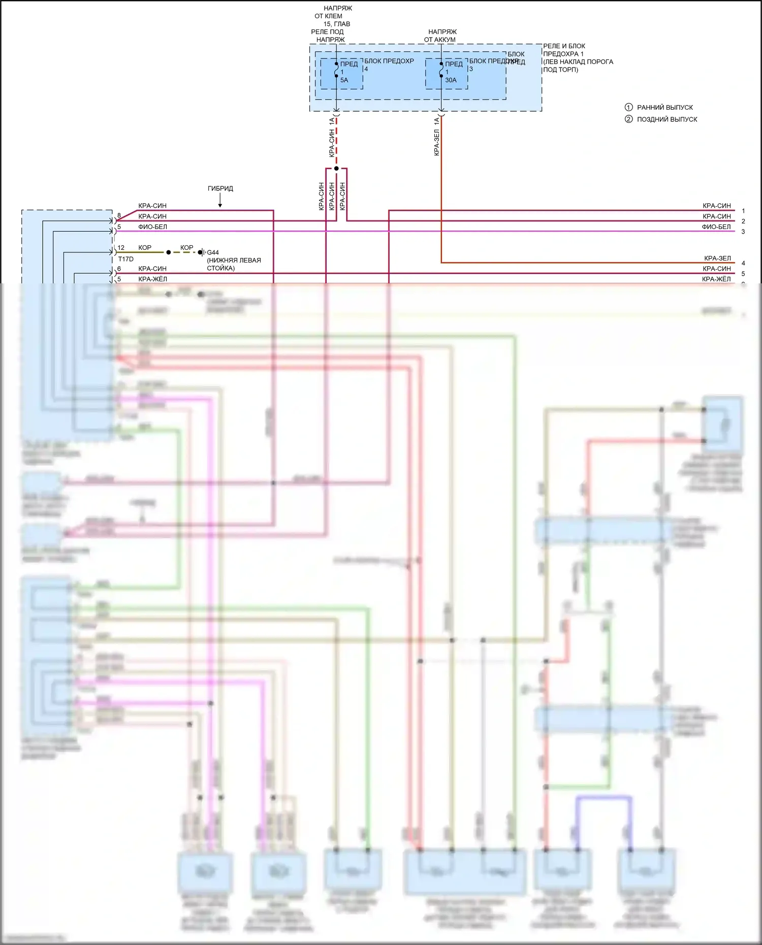 Q5 Sportback Audi FY (2020-2024): Электросхема обогреваемых сидений, с вентиляцией (1 из 2) 