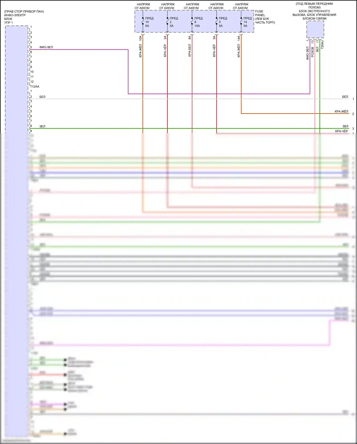 Q5 Sportback Audi FY (2020-2024): Электросхема навигации, без усилителя (1 из 4) 