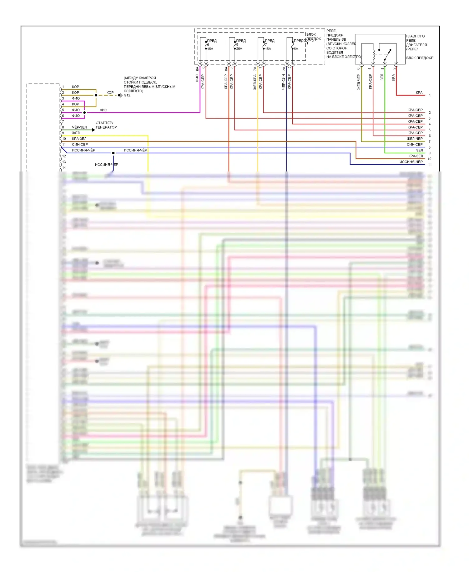 Q5 Audi I (2008-2012): Электросхема двигателя 3.2l (1 из 8) 