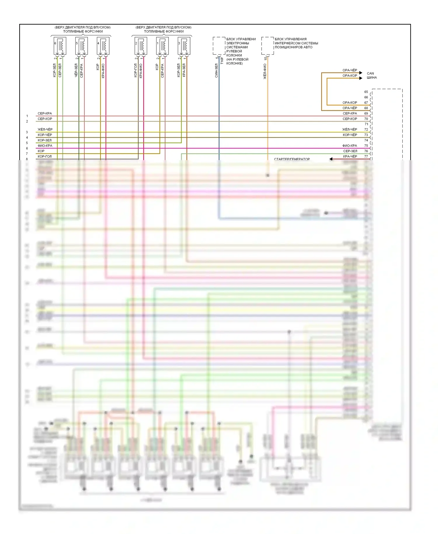 Q5 Audi I (2008-2012): Электросхема двигателя 3.2l (8 из 8) 
