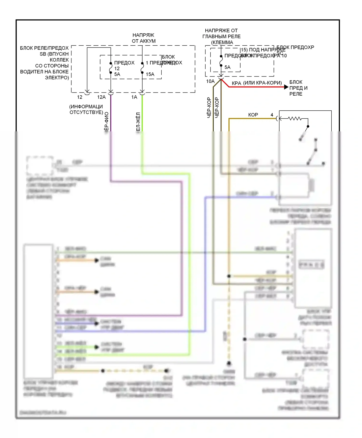 Q5 Audi I (2008-2012): Электросхема автоматической коробки передач, без dsg 
