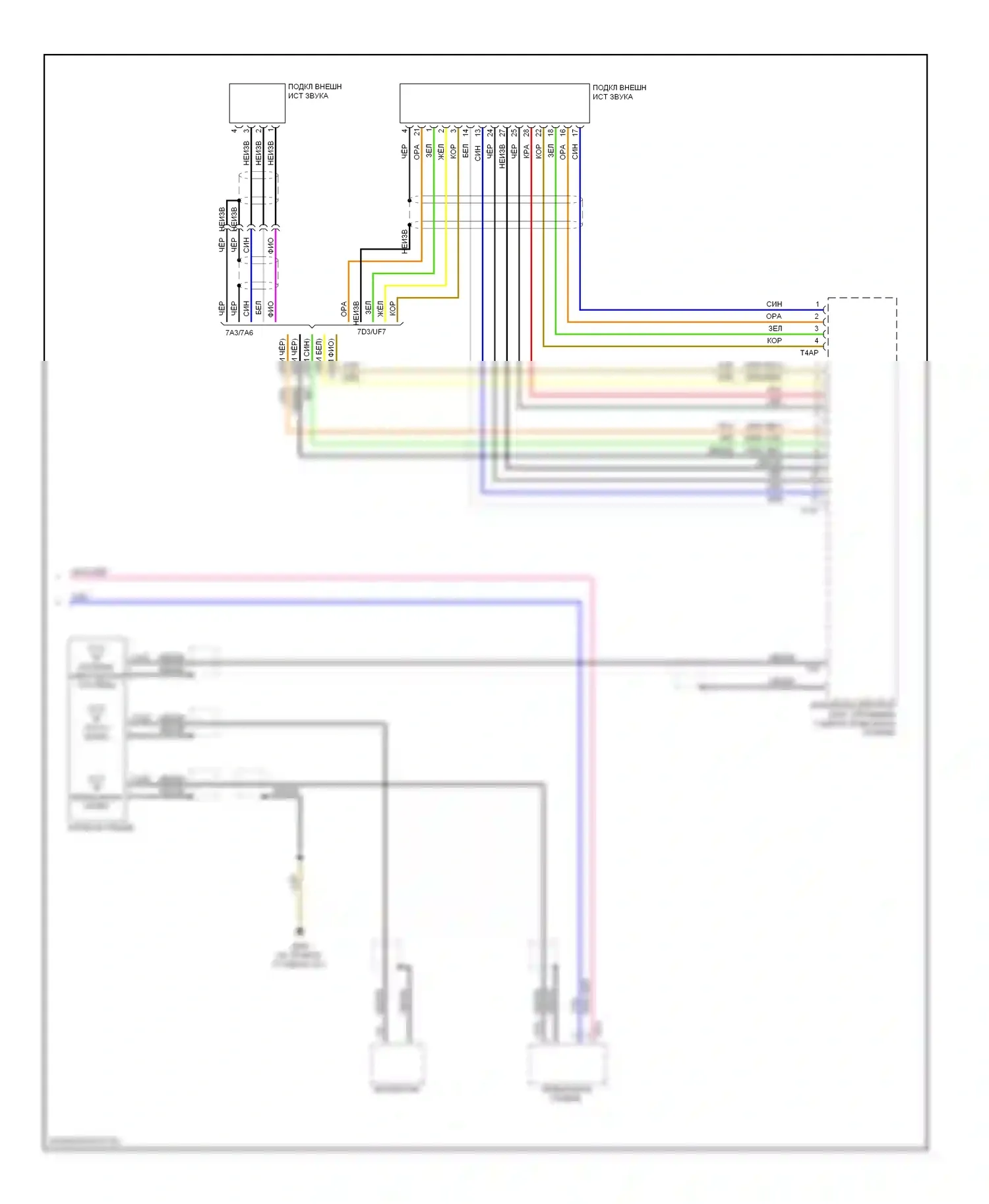 Q5 Audi I (2008-2012): Электросхема мультимедийного интерфейса (2 из 2) 