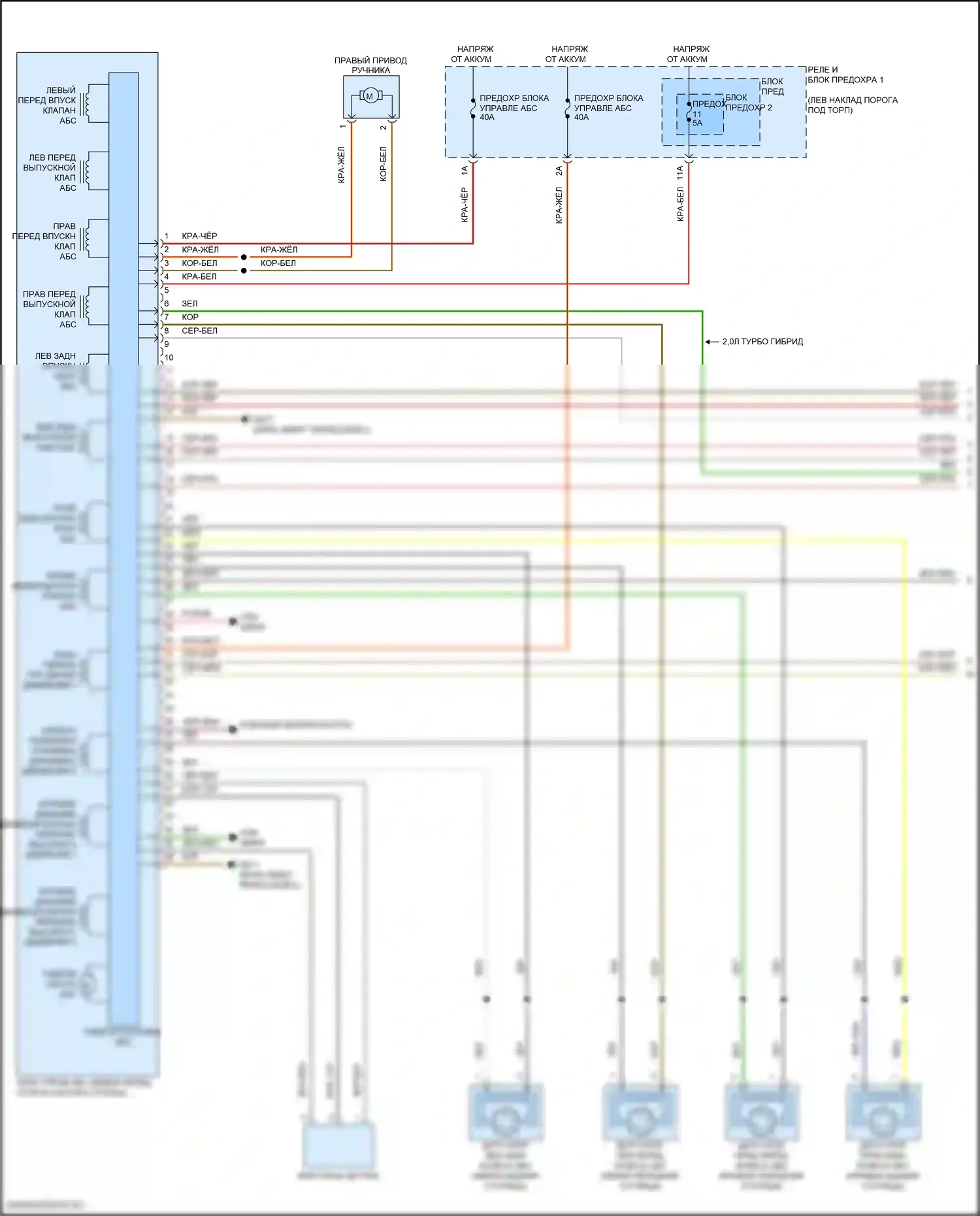 Q5 Audi II рестайлинг (2020-2024): Антиблокировочная система abs электросхема (1 из 3) 