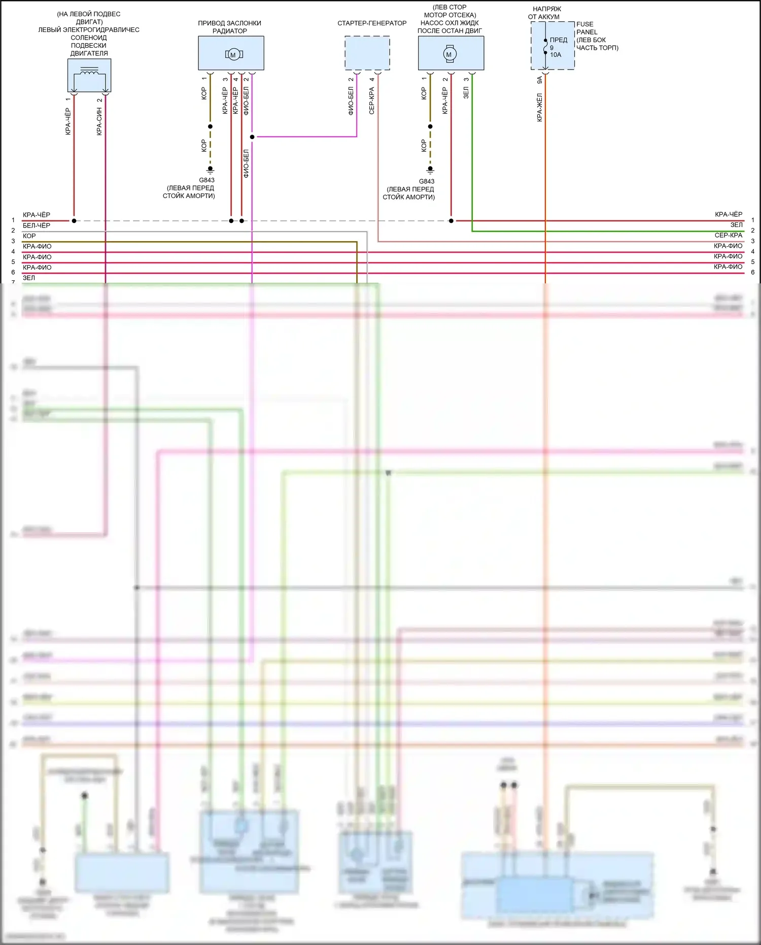 Q5 Audi II рестайлинг (2020-2024): Электросхема двигатель 2.0л турбо гибрид, электросхема органов управления двигателем, дмса (2 из 9) 