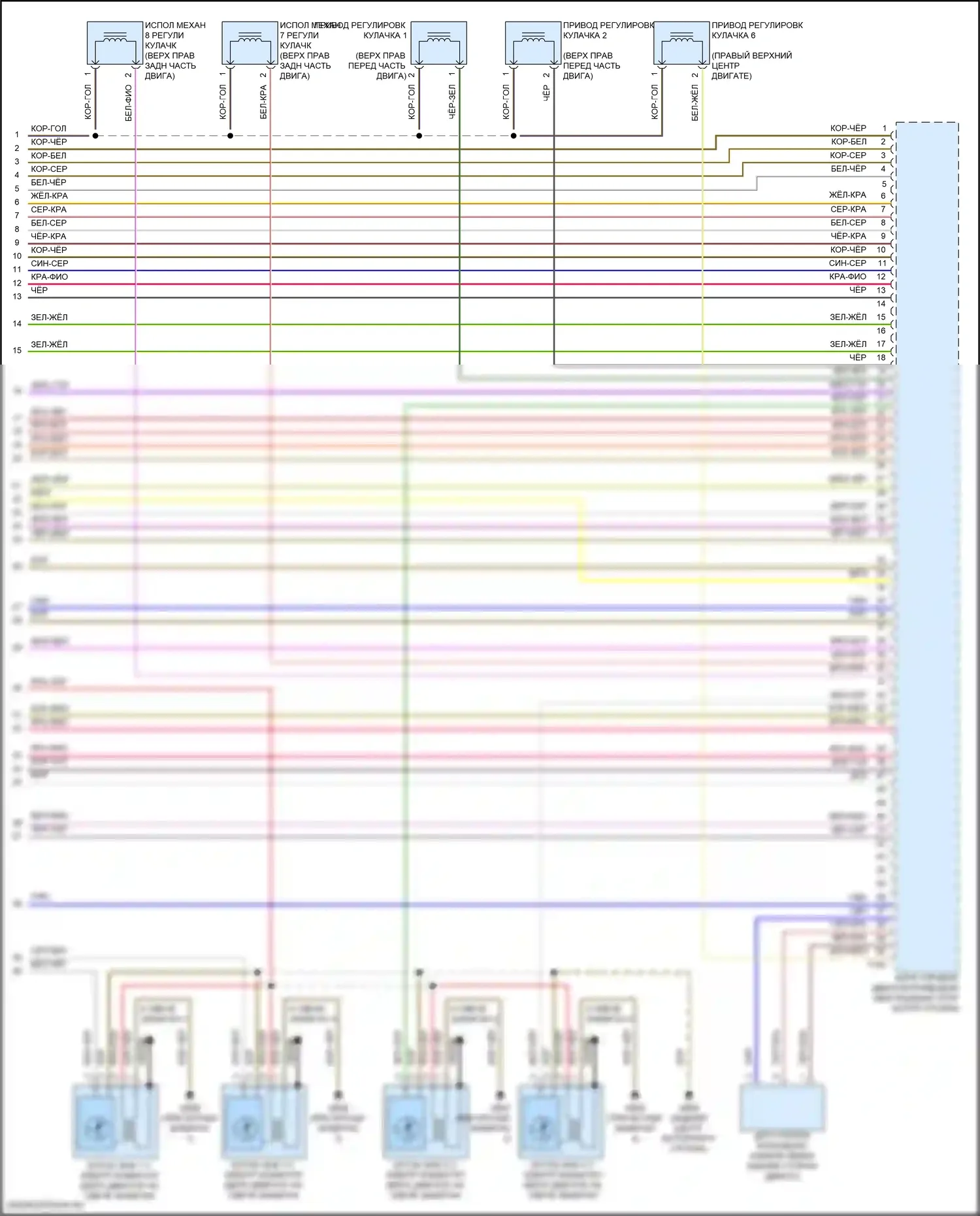 Q5 Audi II рестайлинг (2020-2024): Электросхема двигателя 2.0л турбо гибрид, электросхема органов управления двигателем, дмса (9 из 9) 