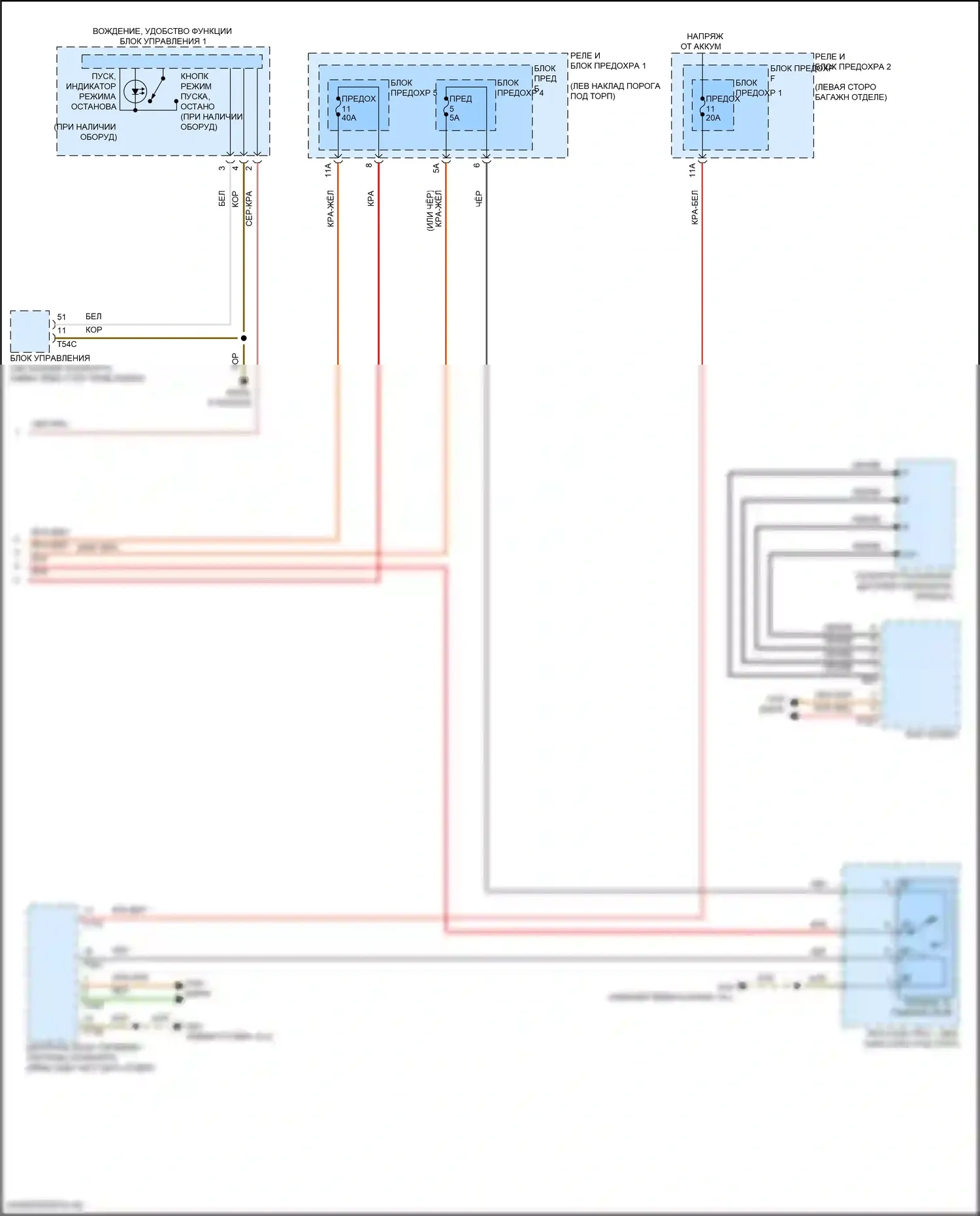 Q5 Audi II рестайлинг (2020-2024): Электросхема стартера (2 из 2) 