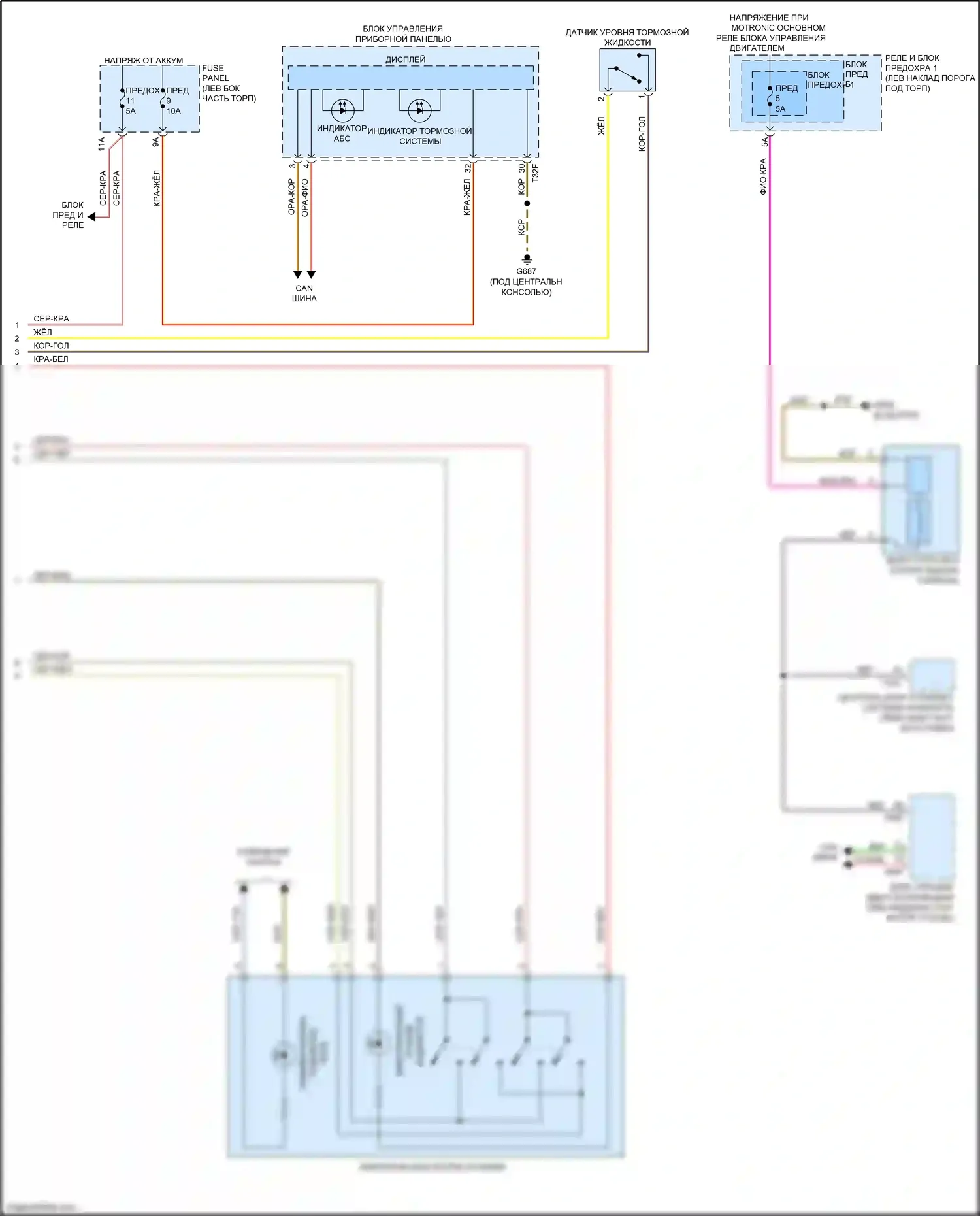 Q5 Audi II (2016-2020): Антиблокировочная система abs электросхема (3 из 3) 