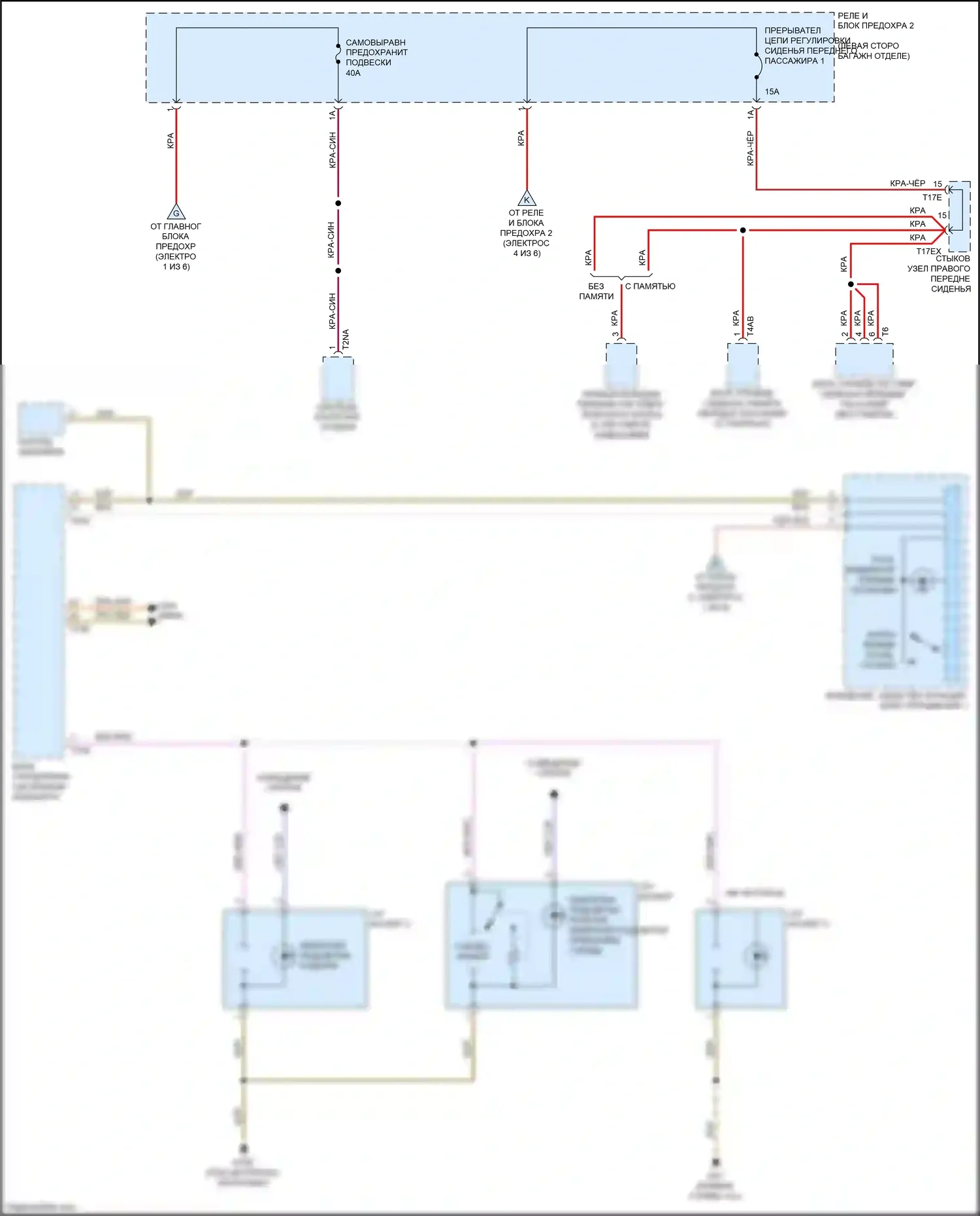 Q5 Audi II (2016-2020): Электросхема блока предохранителей реле (6 из 6) 