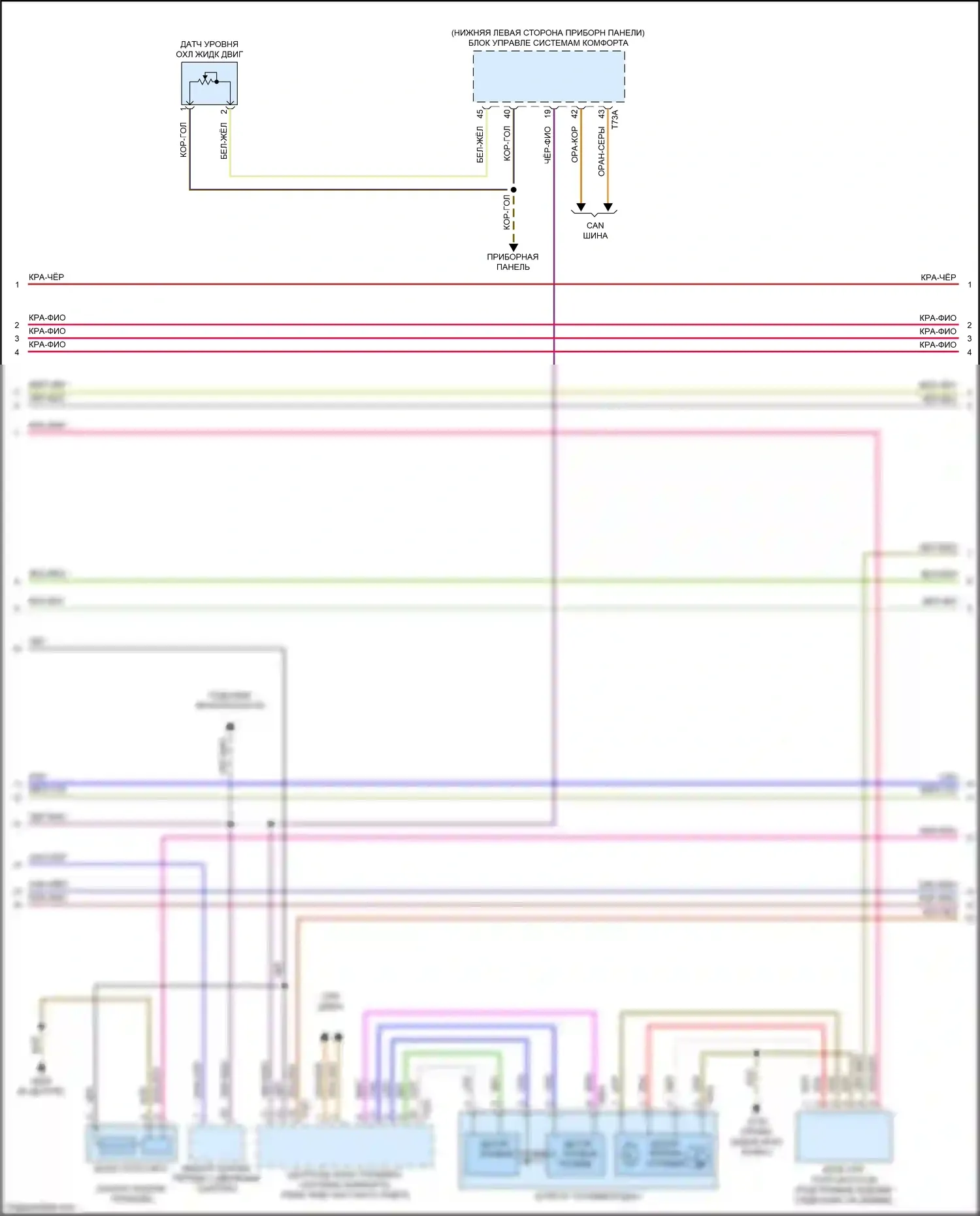 Q5 Audi II (2016-2020): Электросхема двигатель 2.0л турбо, электросхема органов управления двигателем (3 из 10) 
