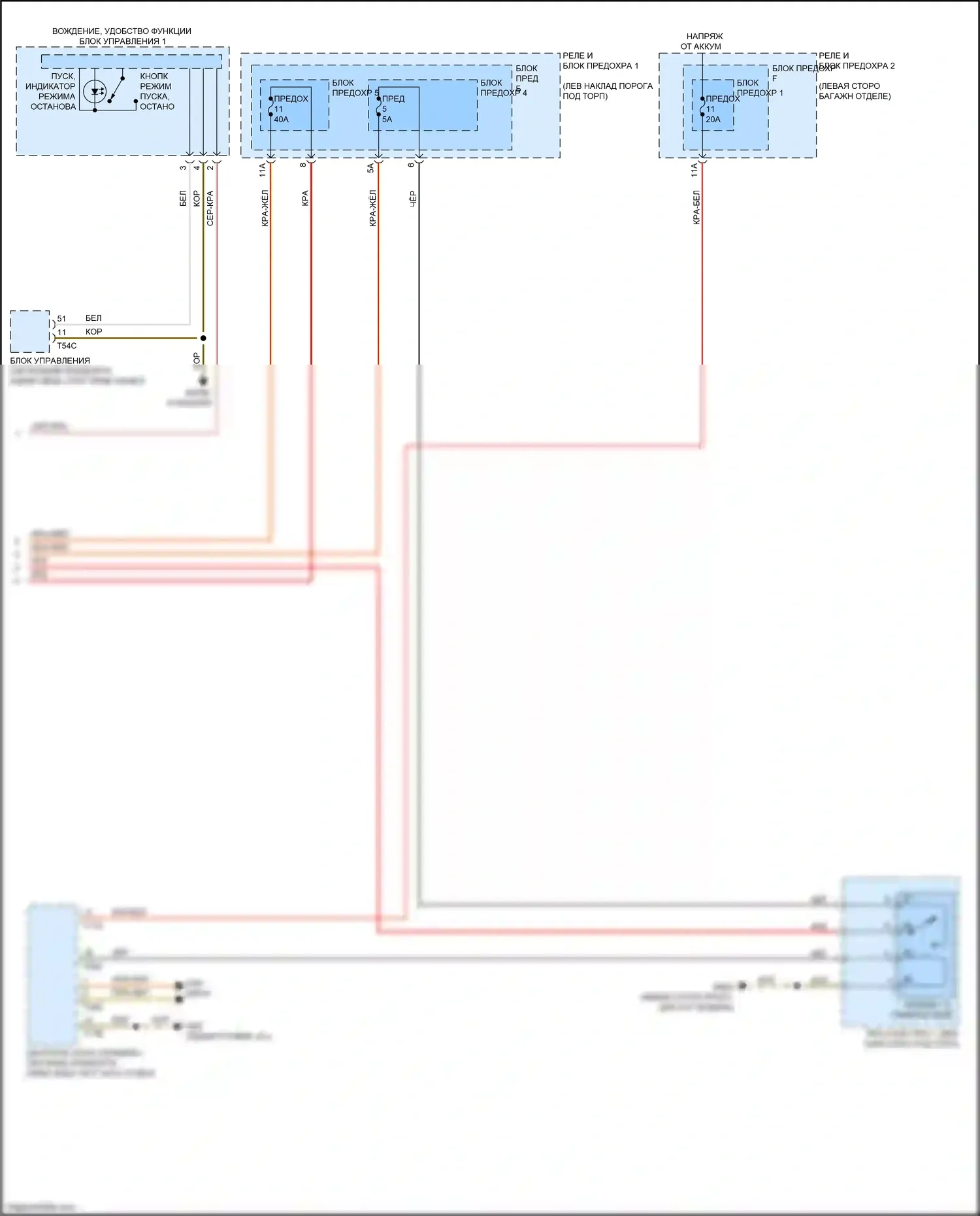 Q5 Audi II (2016-2020): Электросхема стартера (2 из 2) 