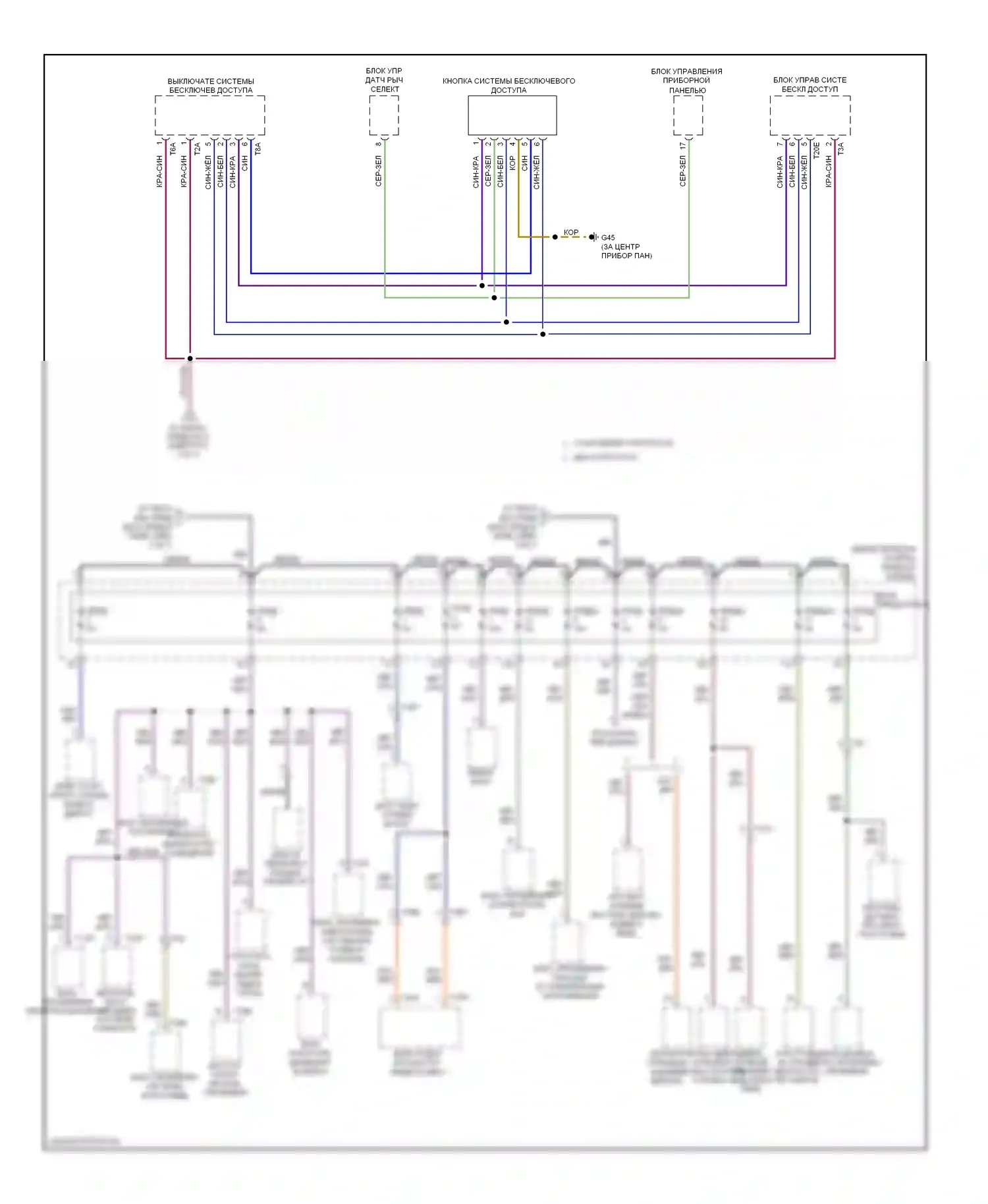 Q7 Audi 4L рестайлинг (2009-2015): 3,0л турбодизеля, электросхема блока предохранителей реле (2 из 7) 