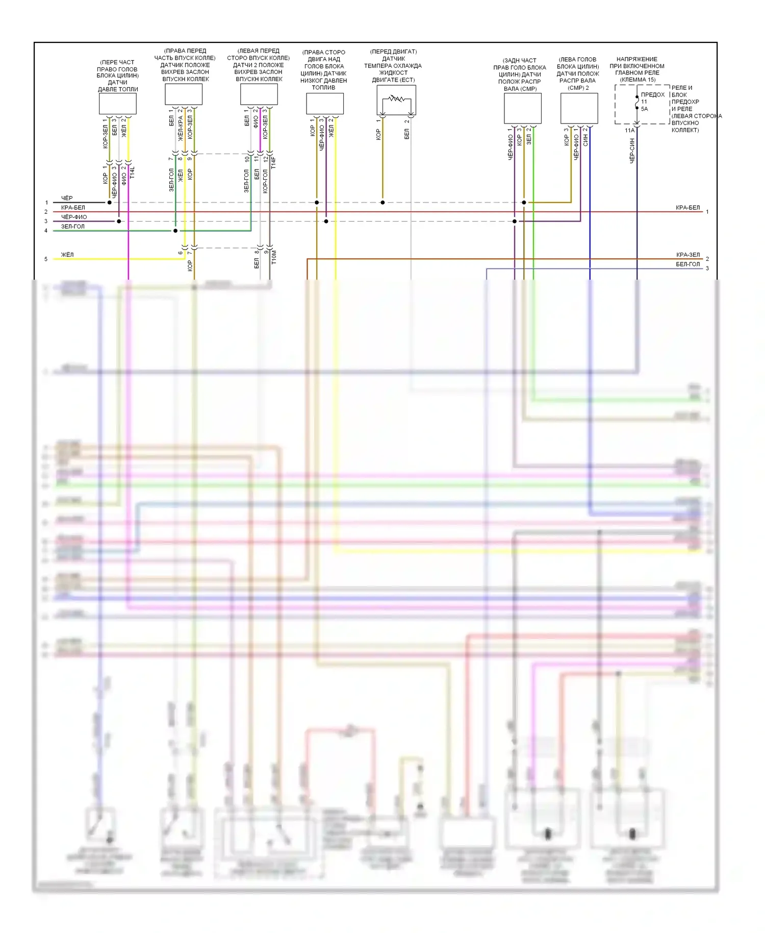 Q7 Audi 4L рестайлинг (2009-2015): Электросхема двигателя 3.0l sc (5 из 7) 