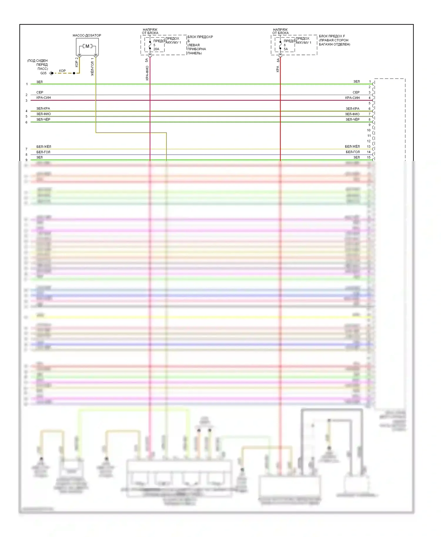 Q7 Audi 4L рестайлинг (2009-2015): Электросхема двигателя 3.0l sc (7 из 7) 