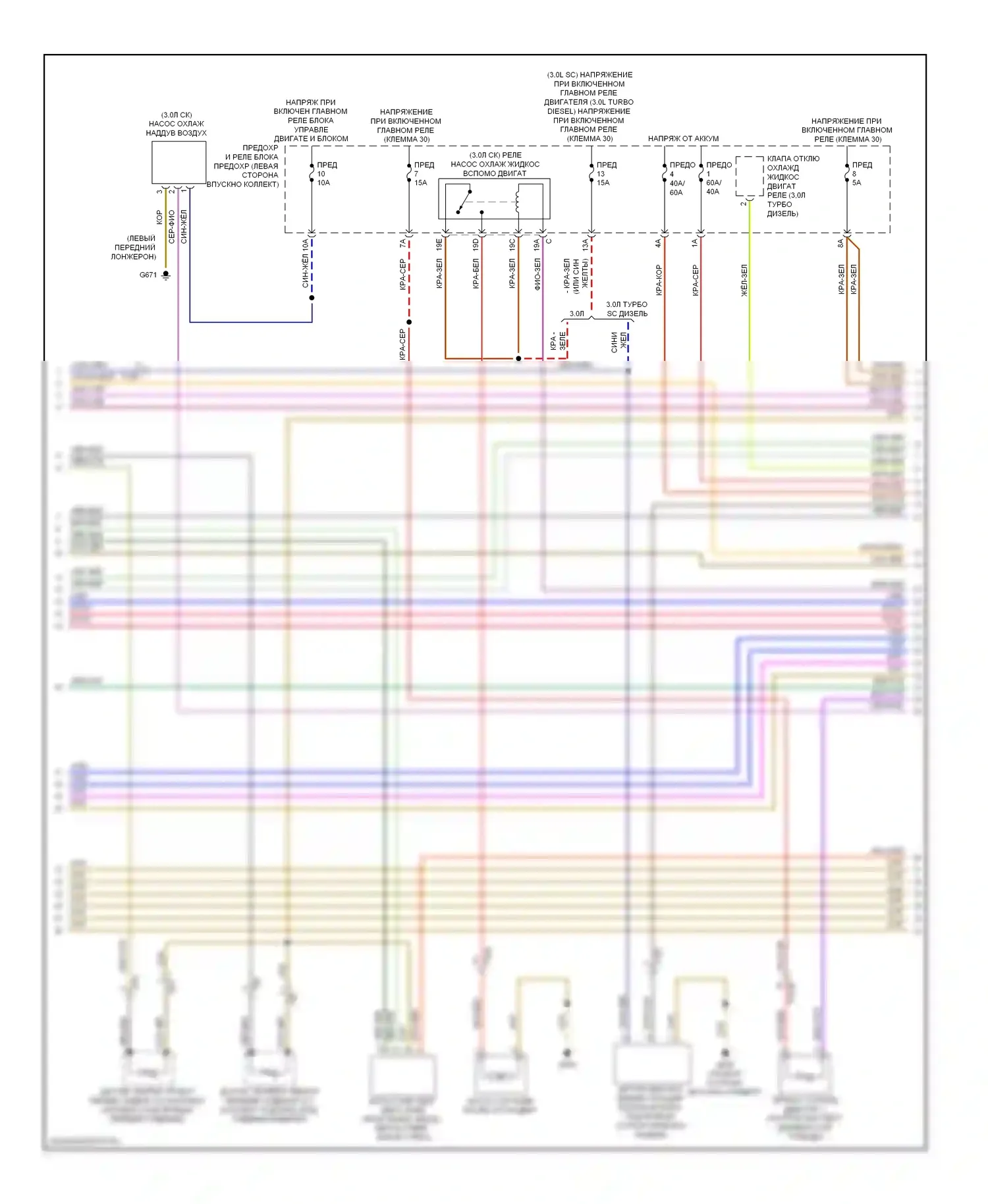 Q7 Audi 4L рестайлинг (2009-2015): Электросхема климат контроля, комфорт (3 из 4) 