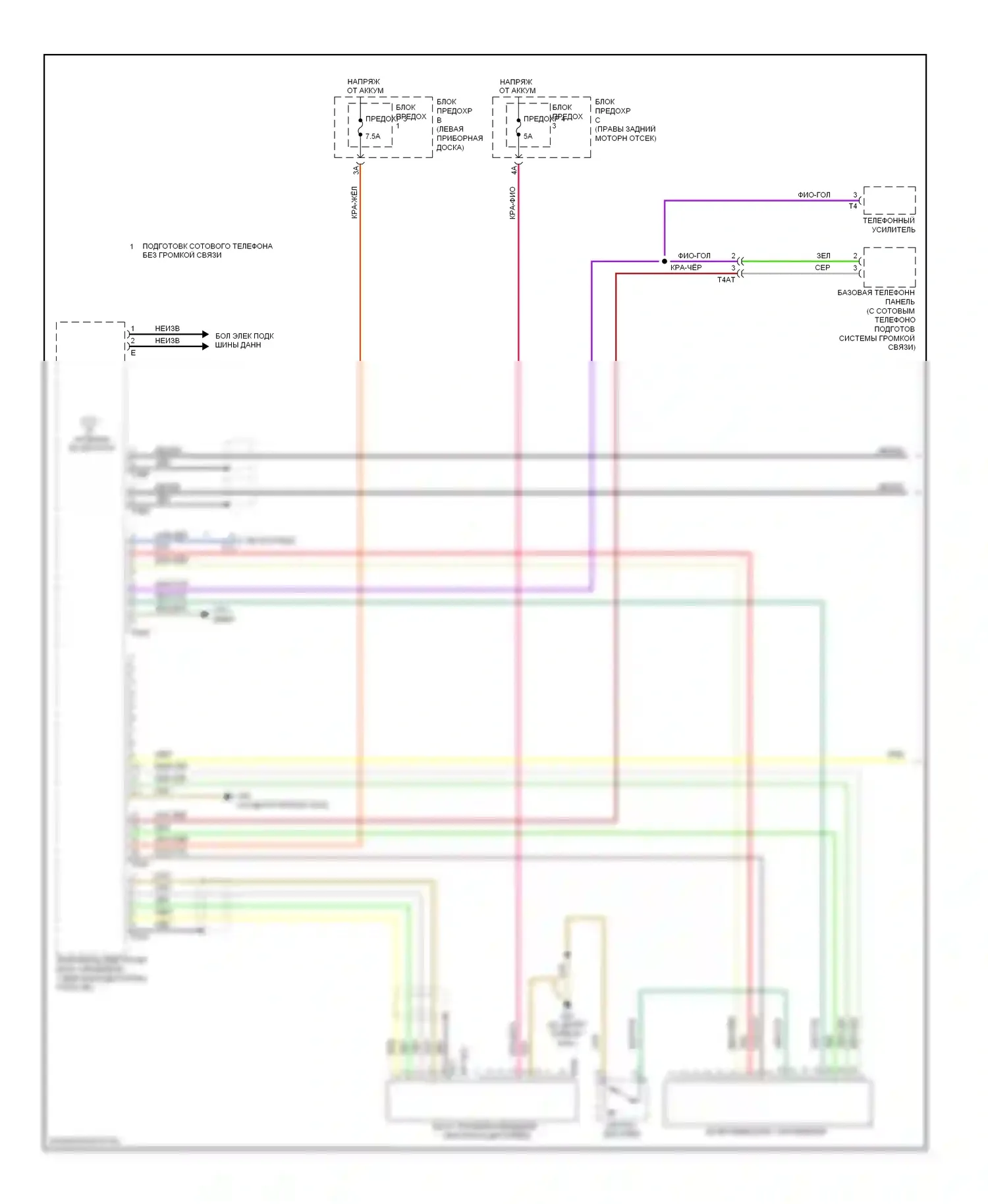 Q7 Audi 4L рестайлинг (2009-2015): Электросхема мультимедийного интерфейса (1 из 2) 