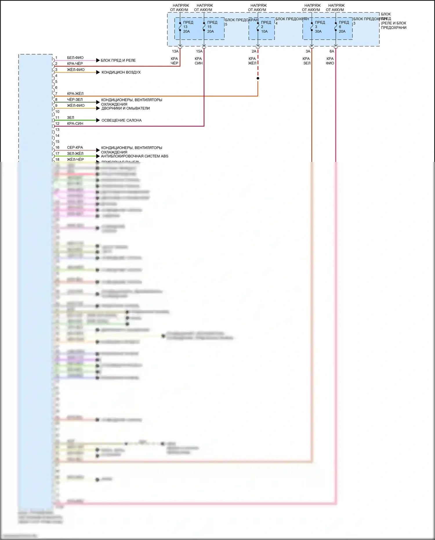 Q7 Audi 4M рестайлинг (2019-2024): Электросхема блока управления системами комфорта (2 из 2) 