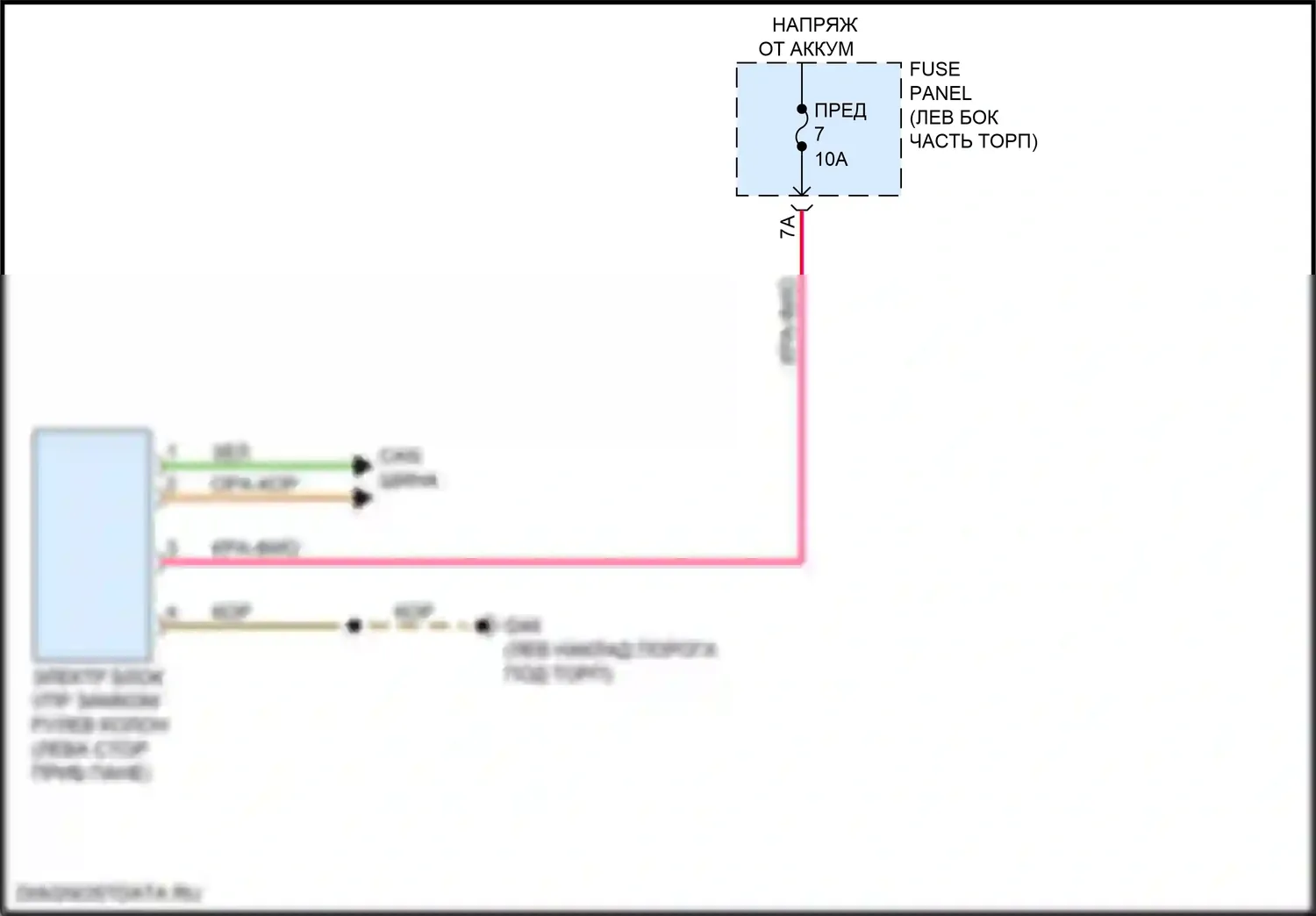 Q7 Audi 4M рестайлинг (2019-2024): Электросхема рулевой колонки 
