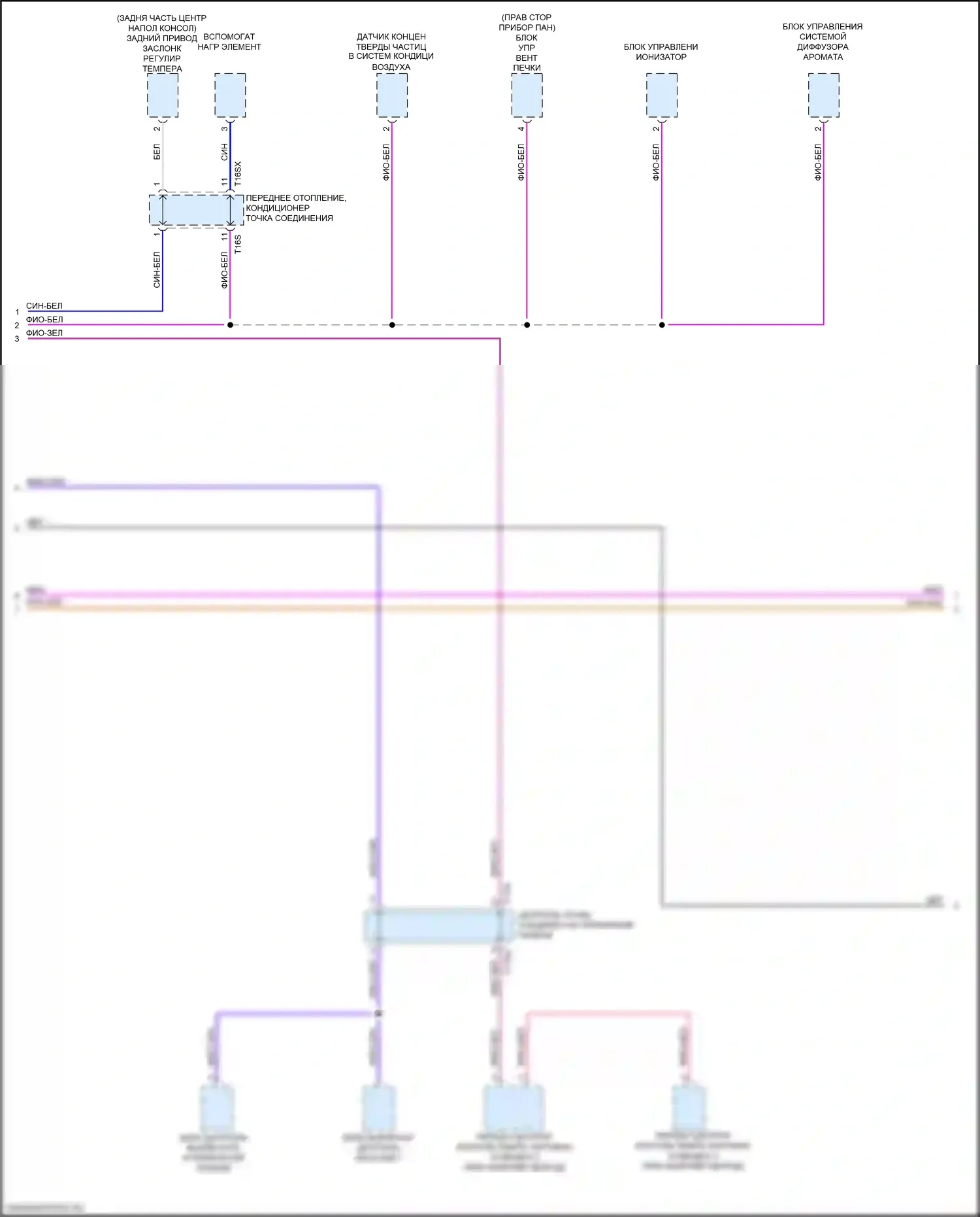 Q7 Audi 4M рестайлинг (2019-2024): Can шина электросхема (9 из 11) 