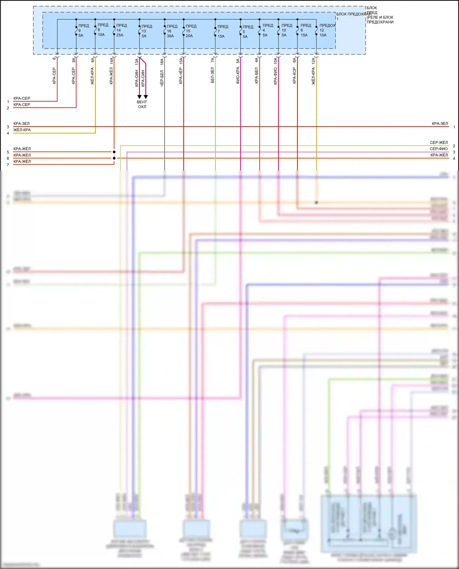Q7 Audi 4M рестайлинг (2019-2024): Электросхема двигателя 2.0л турбо (5 из 10) 